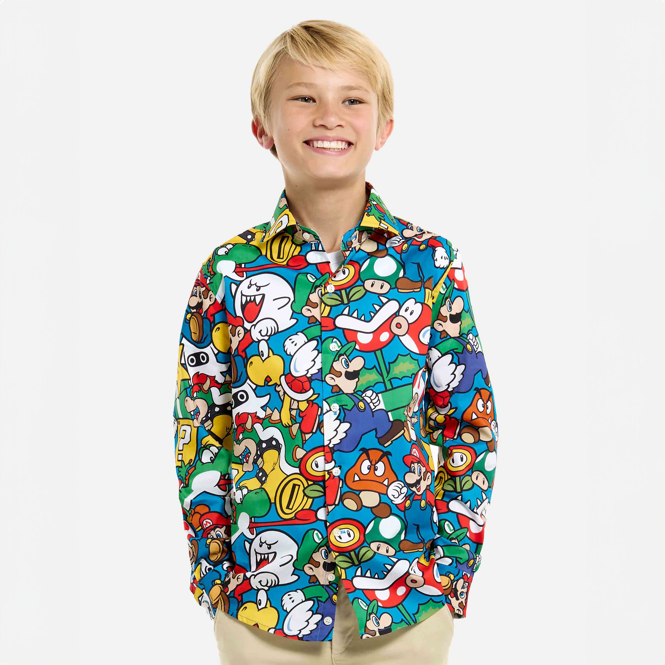 Super Mario - Chemise personnages pour enfants