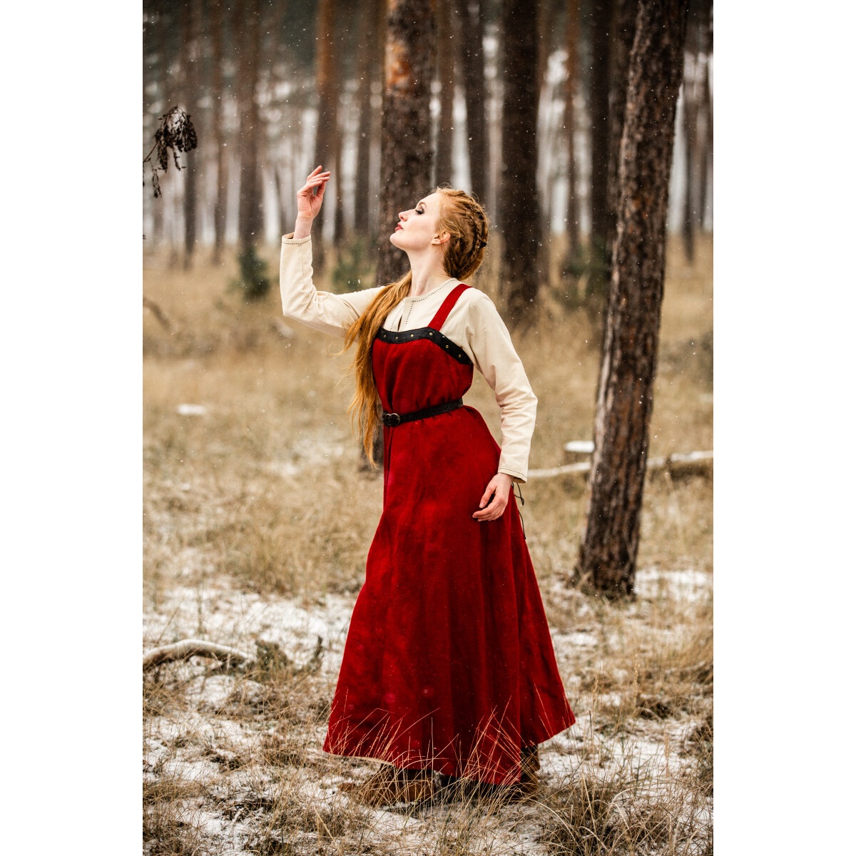 Medieval Viking Overdress Alena red
