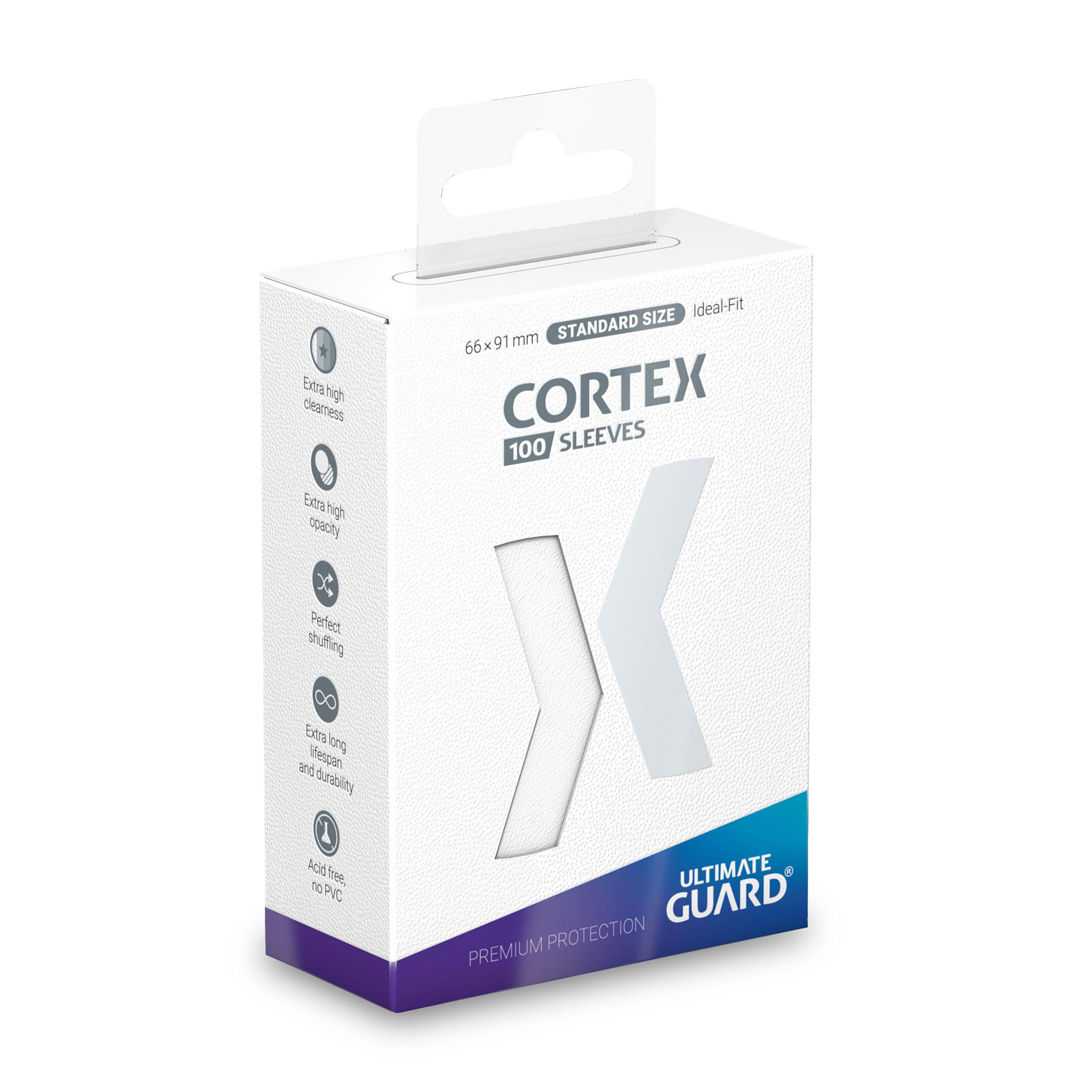 Cortex Kartenhüllen Ultimate Guard für Sammelkarten weiß 100er Set