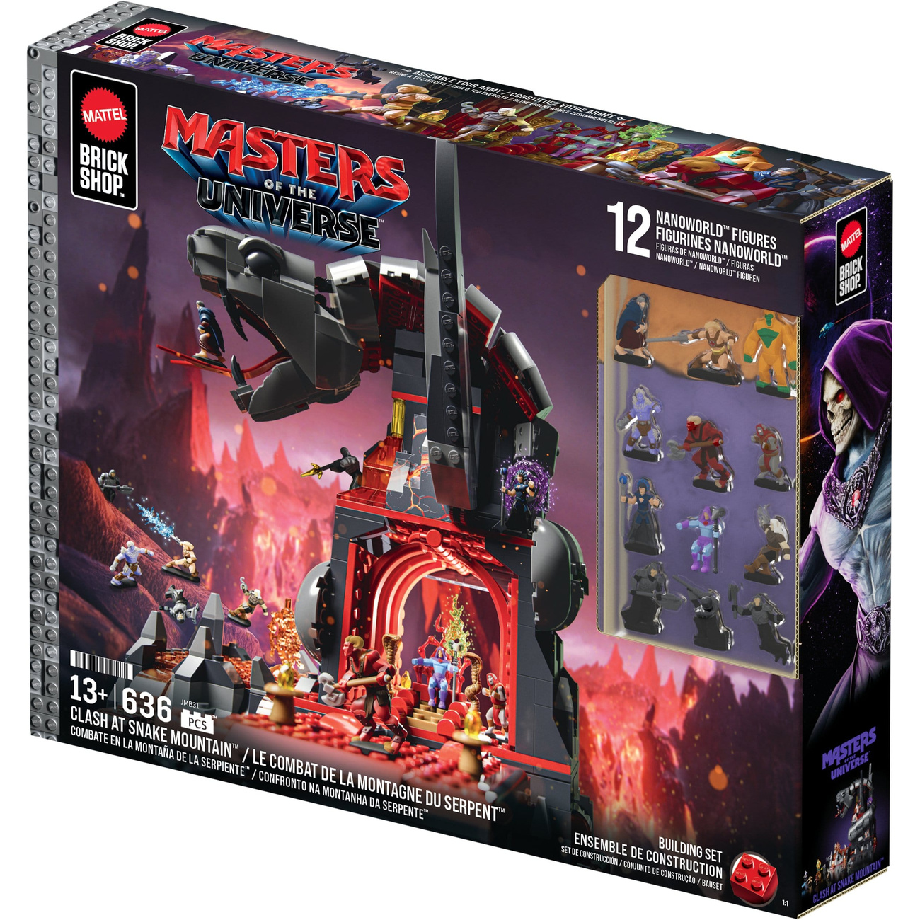 Masters of the Universe Mattel Brick Shop Set de construcción Snake Mountain