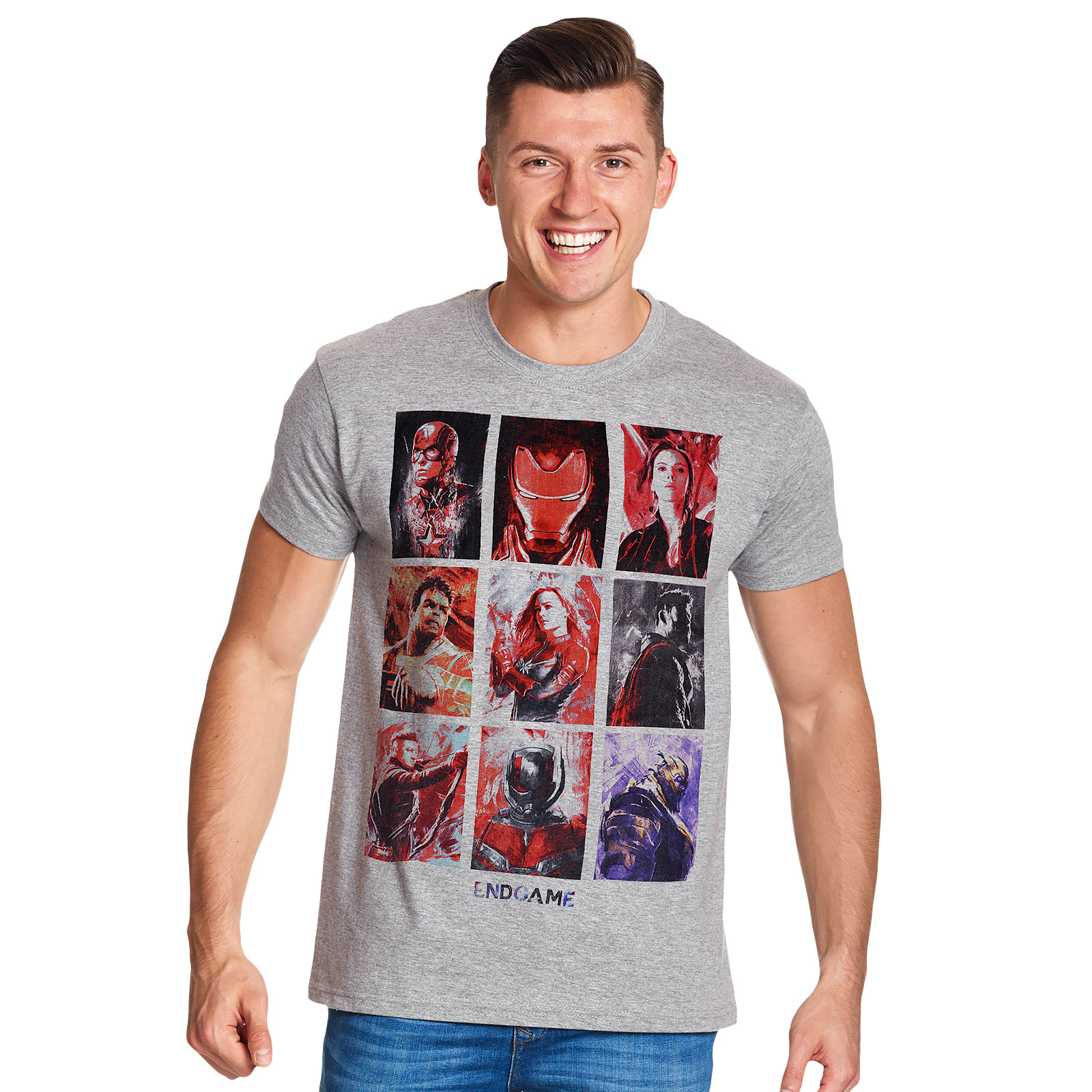 Avengers - Endgame Character Portraits T-Shirt grau