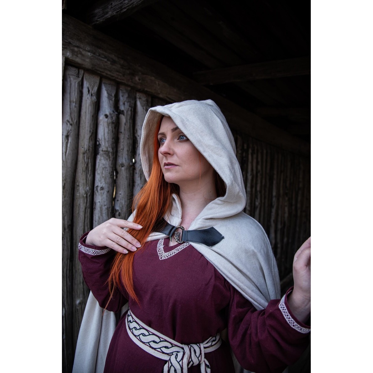 Mantello medievale in lana Tjark 160 cm