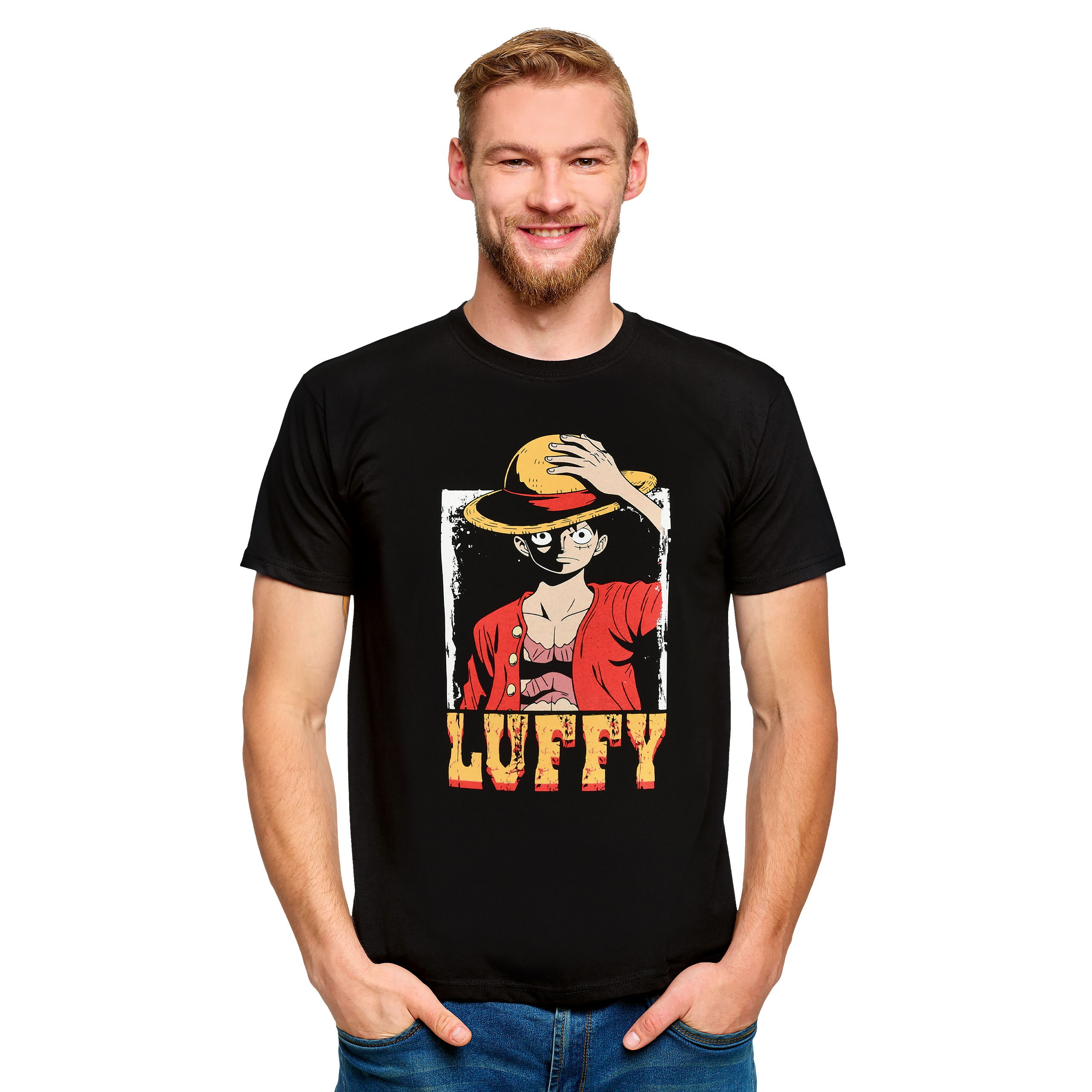One Piece - Luffy T-Shirt schwarz