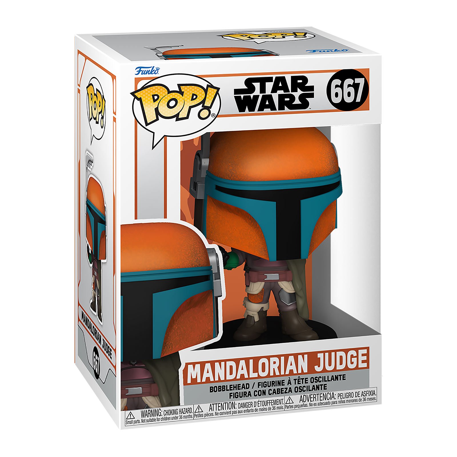La figure Funko Pop à tête branlante The Judge - Star Wars The Mandalorian