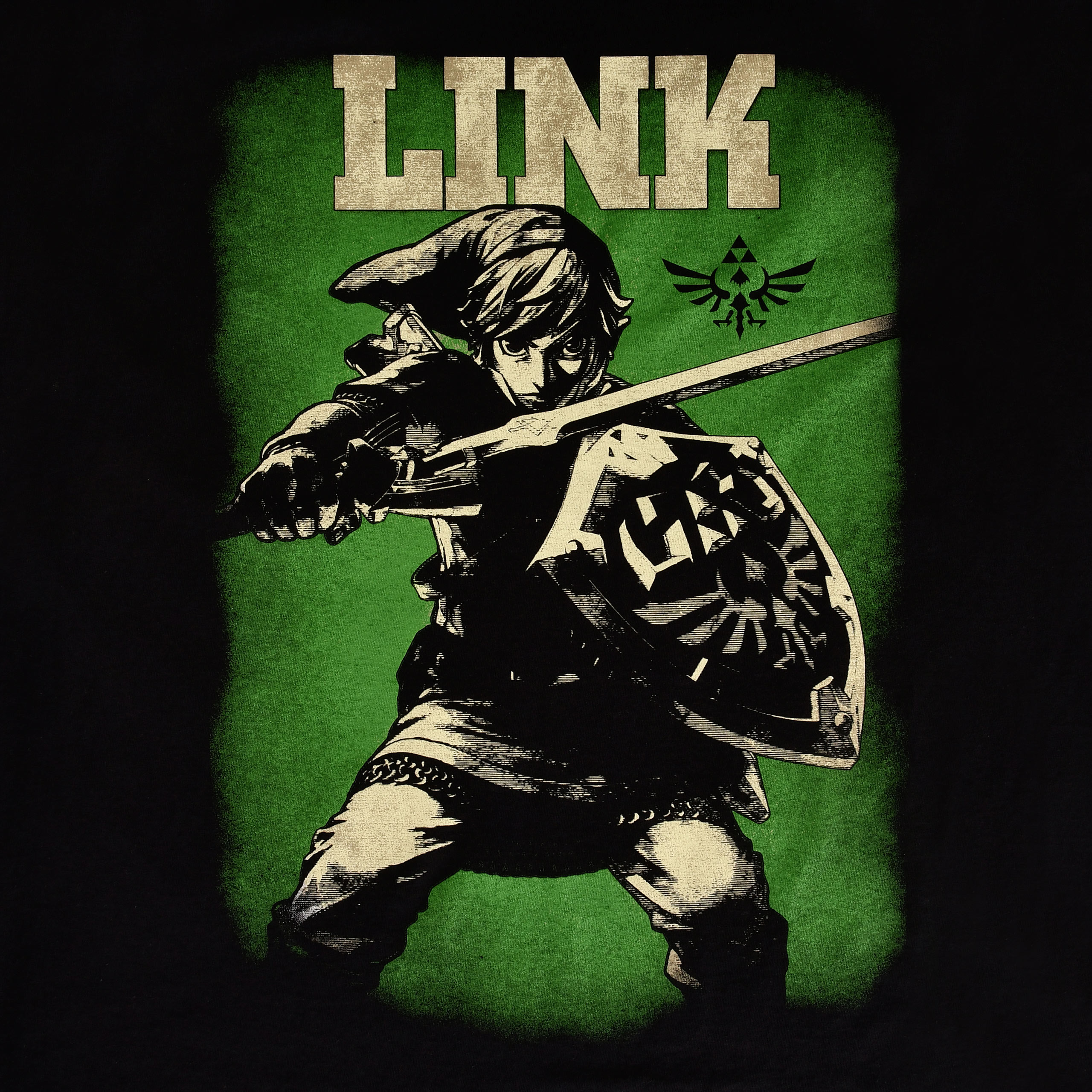 Zelda - Link Hero of Hyrule T-Shirt schwarz