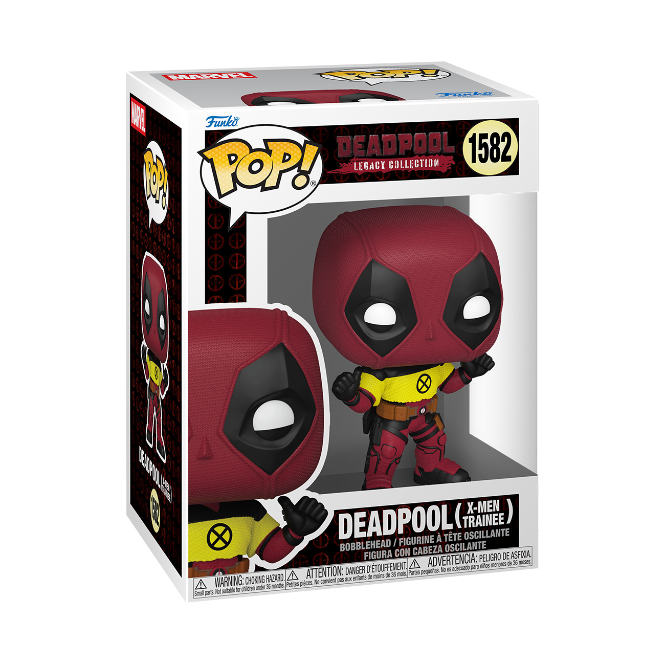 Deadpool - Figurine Funko Pop à tête oscillante avec T-shirt X-Men