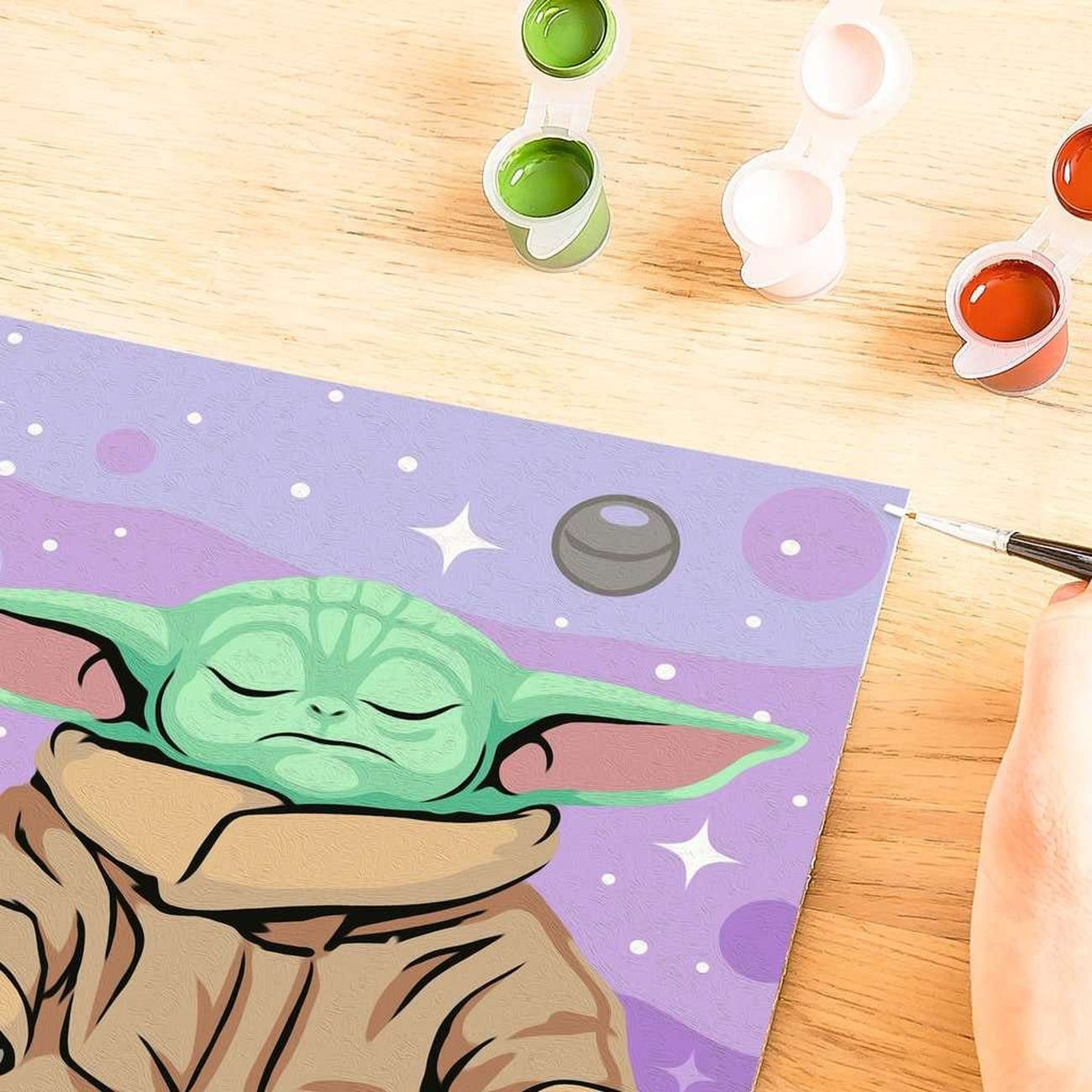 Star Wars: The Mandalorian CreArt Paint by Numbers Meditating Grogu