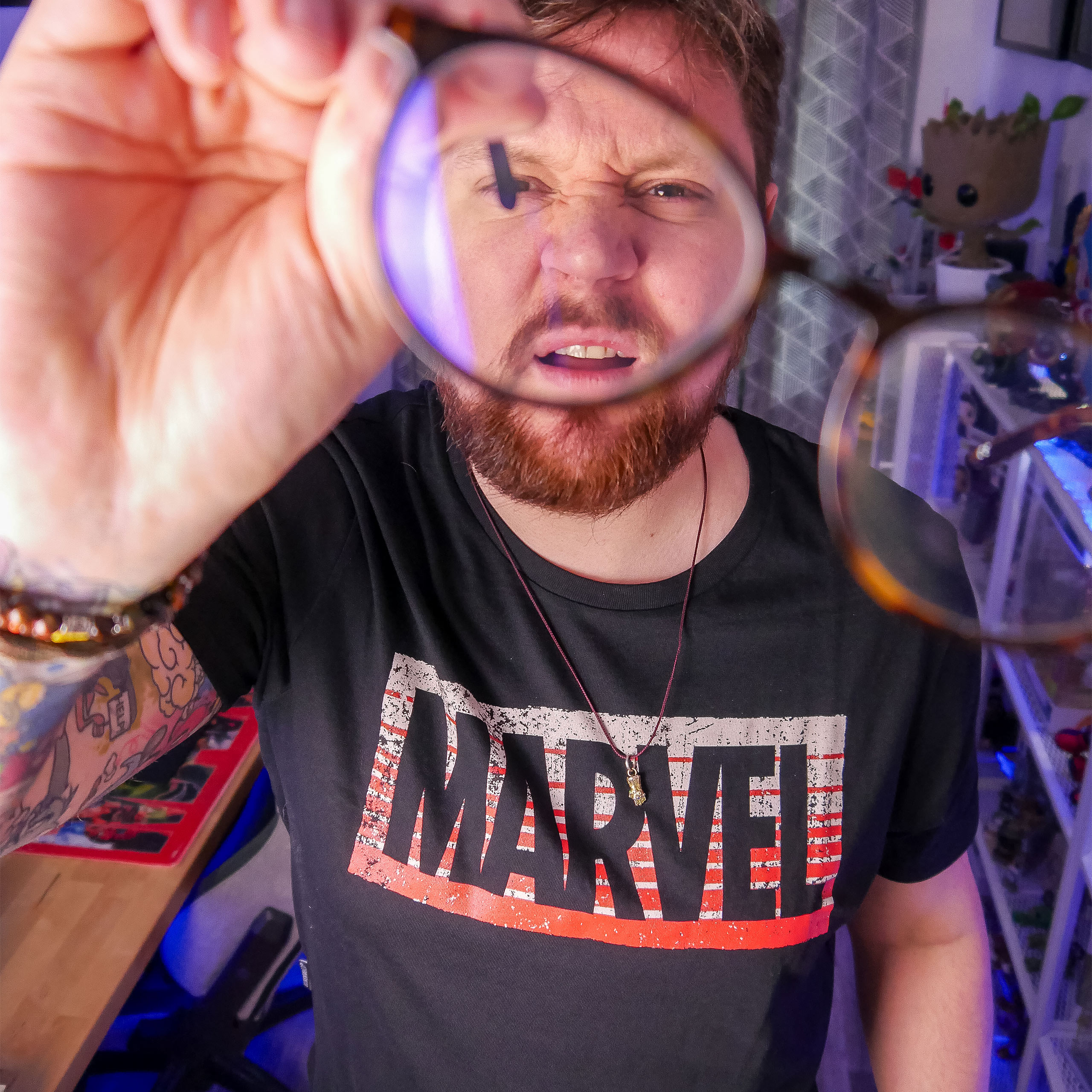 Marvel - Guardians Logo Shirt zwart