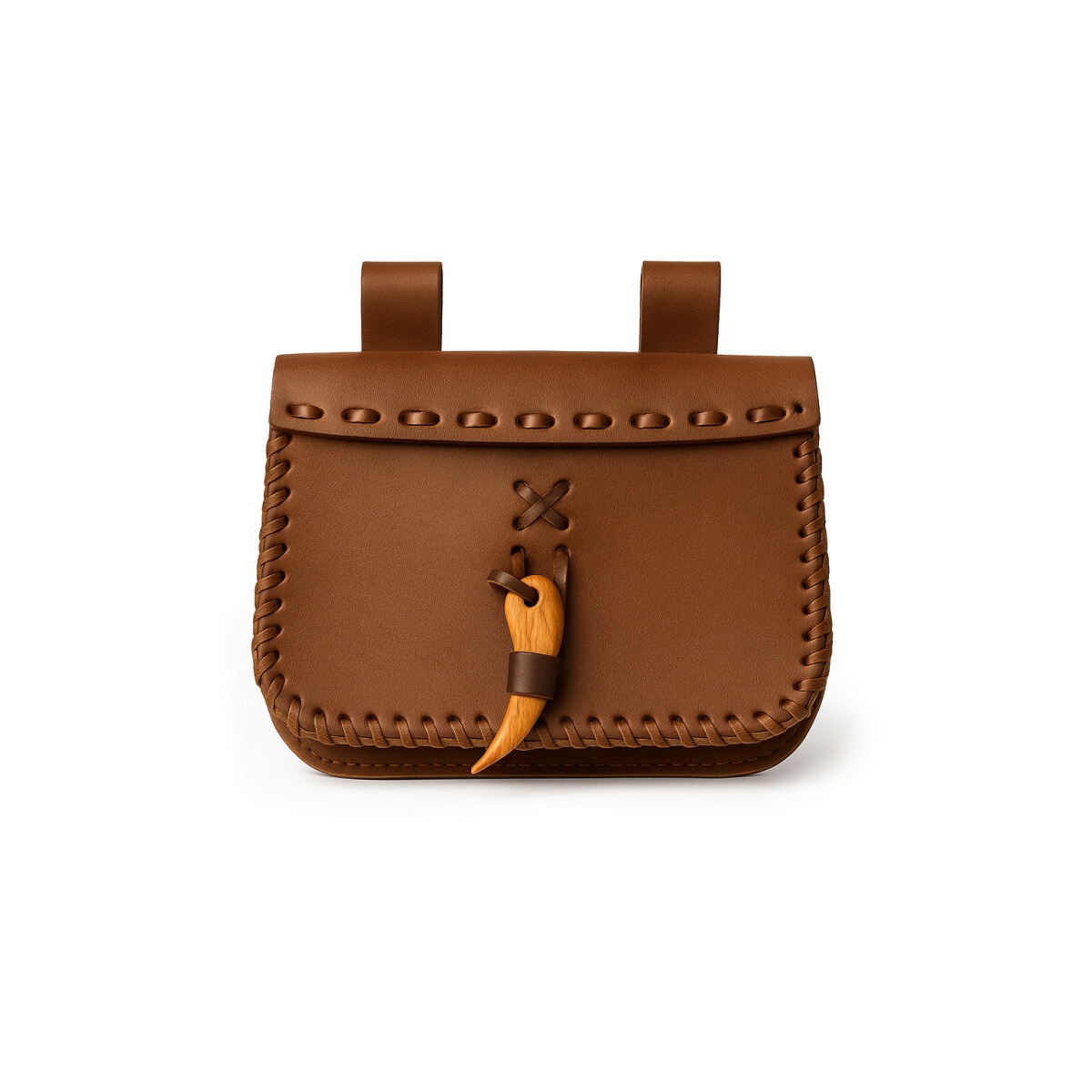 Medeltida läderbältesväska Volmar