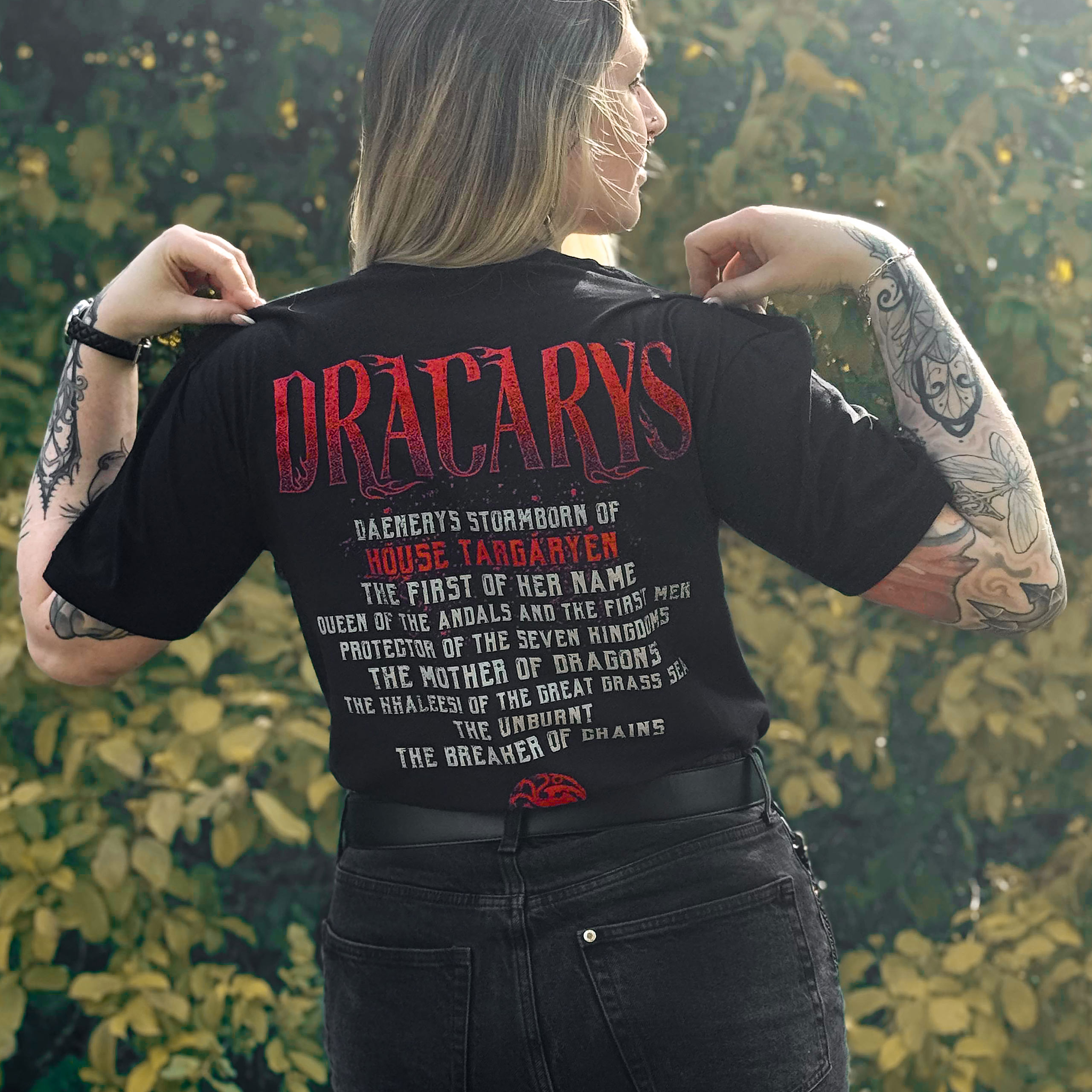 Game of Thrones - T-shirt Dracarys nera