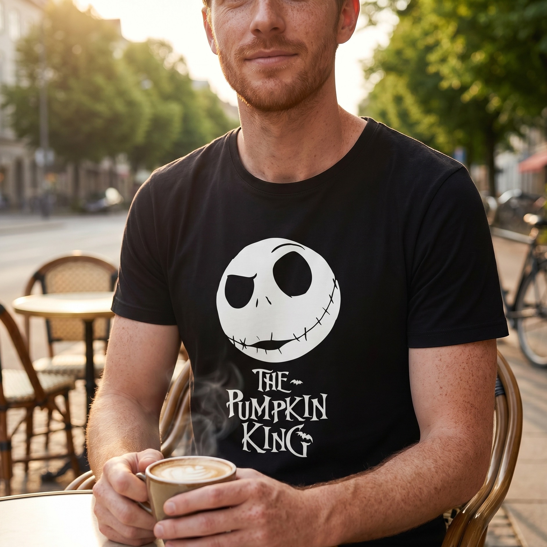 Pesadilla Antes de Navidad - Camiseta The Pumpkin King negra
