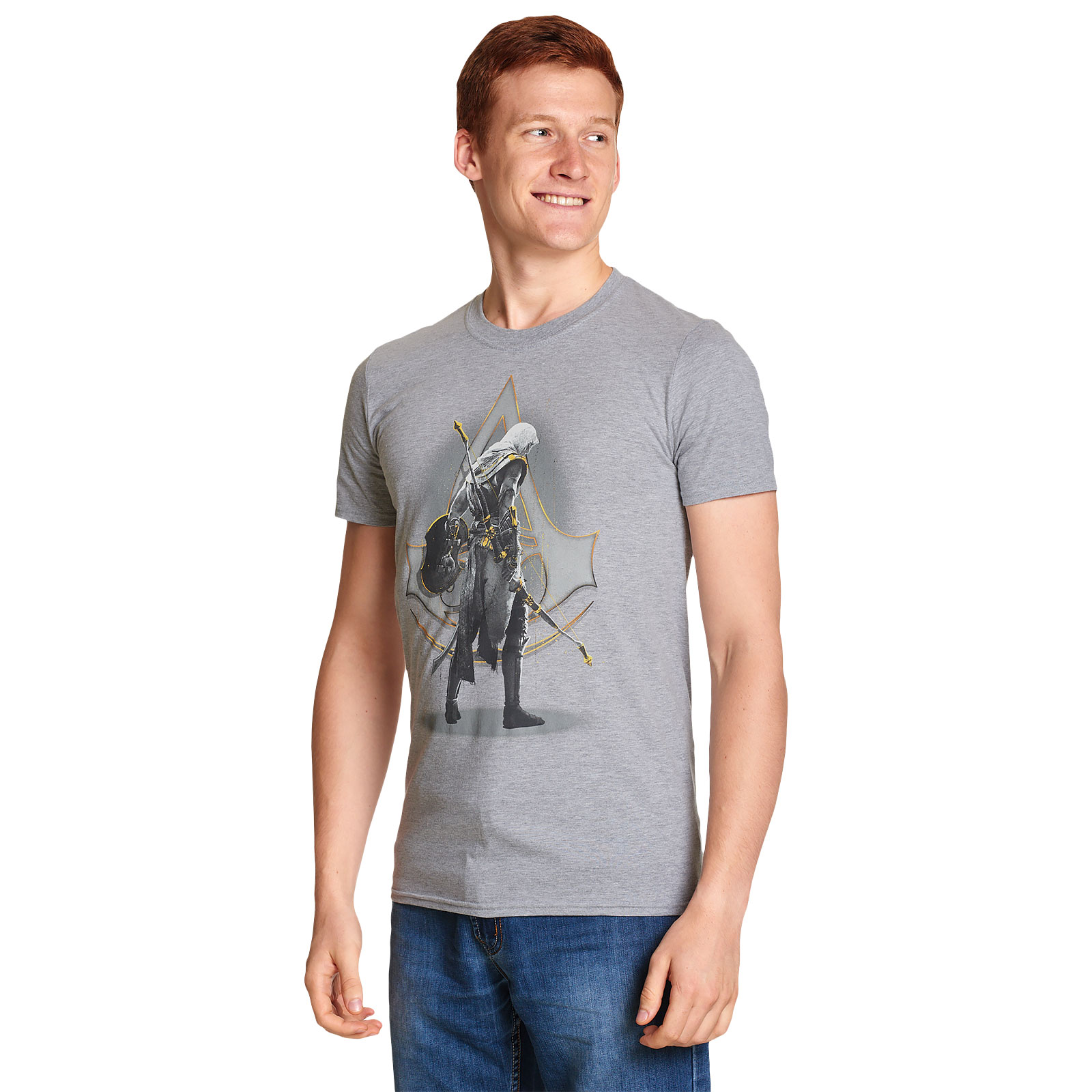 Assassins Creed - Bayek T-Shirt grijs