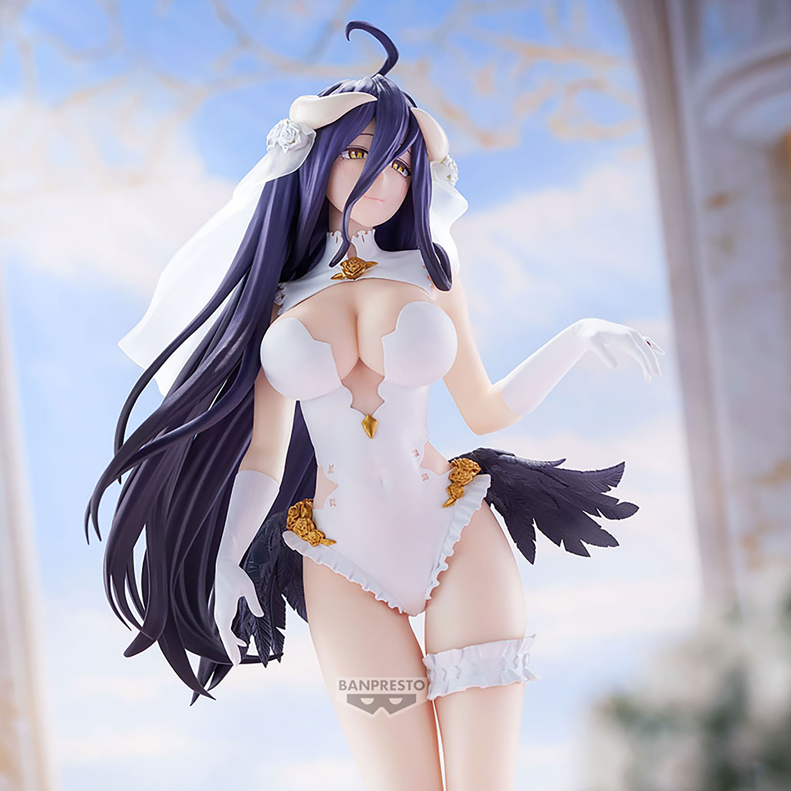 Overlord - Albedo Glitter & Glamours Figur Wedding Version