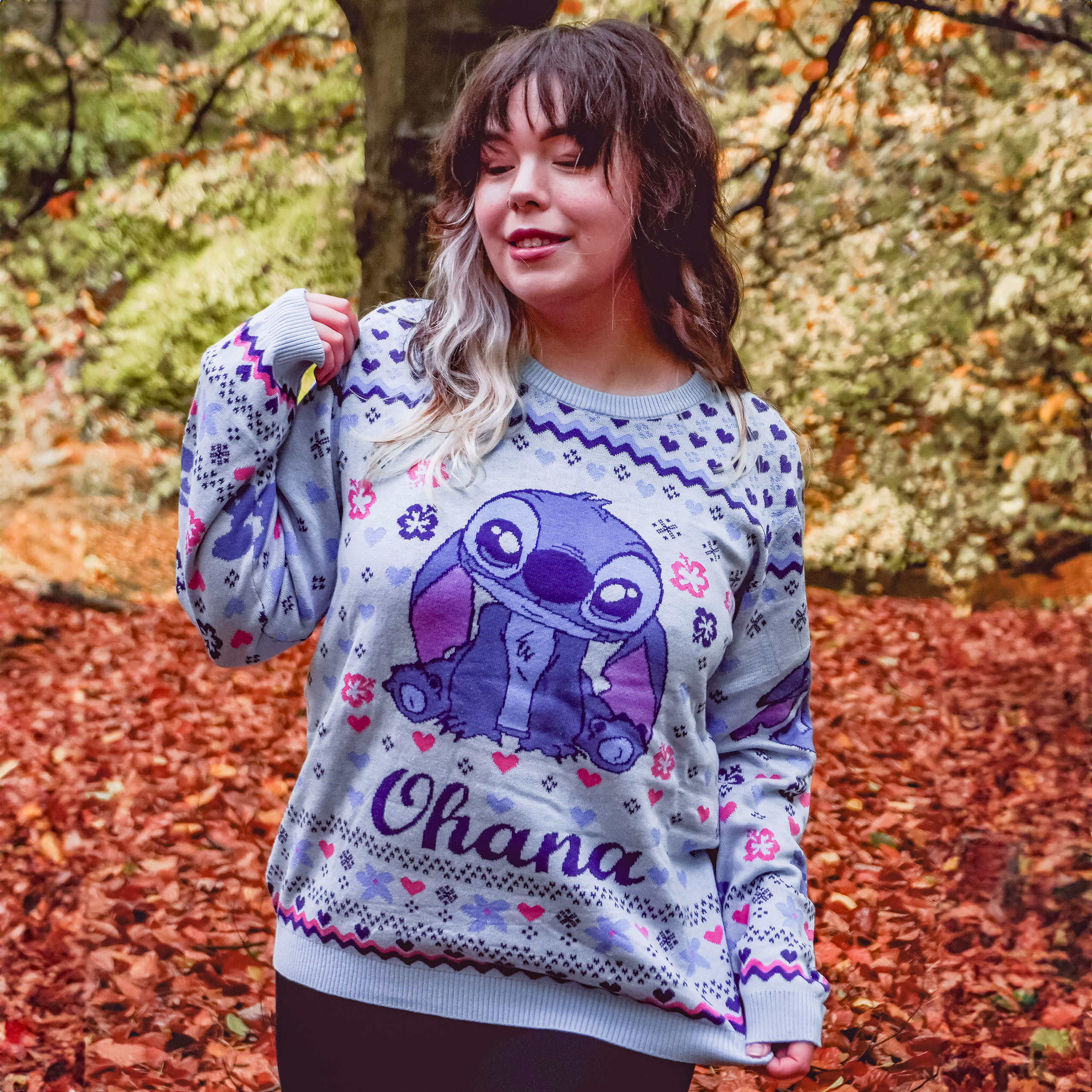 Stitch Ohana Strickpullover - Lilo & Stitch