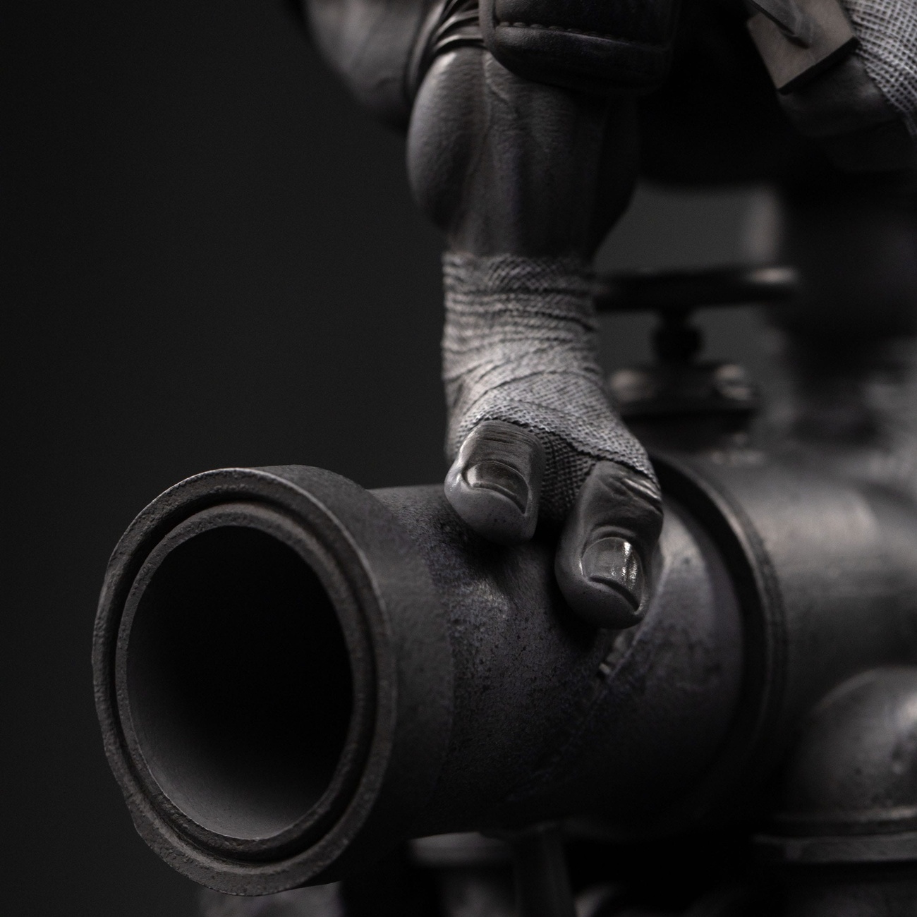 Teenage Mutant Ninja Turtles Figura Art Scale 1/10 Leonardo Wariant Czarny i Biały 26 cm heo exclusive