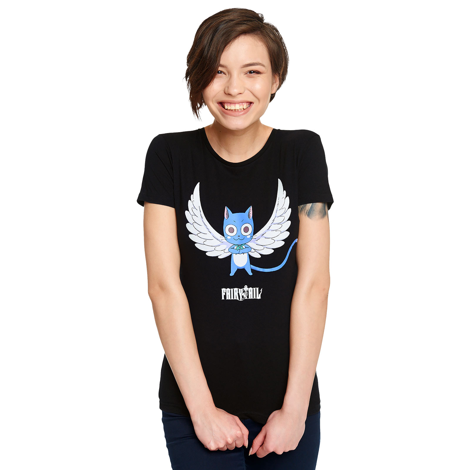 Fairy Tail - Happy Magic T-shirt pour femmes noir