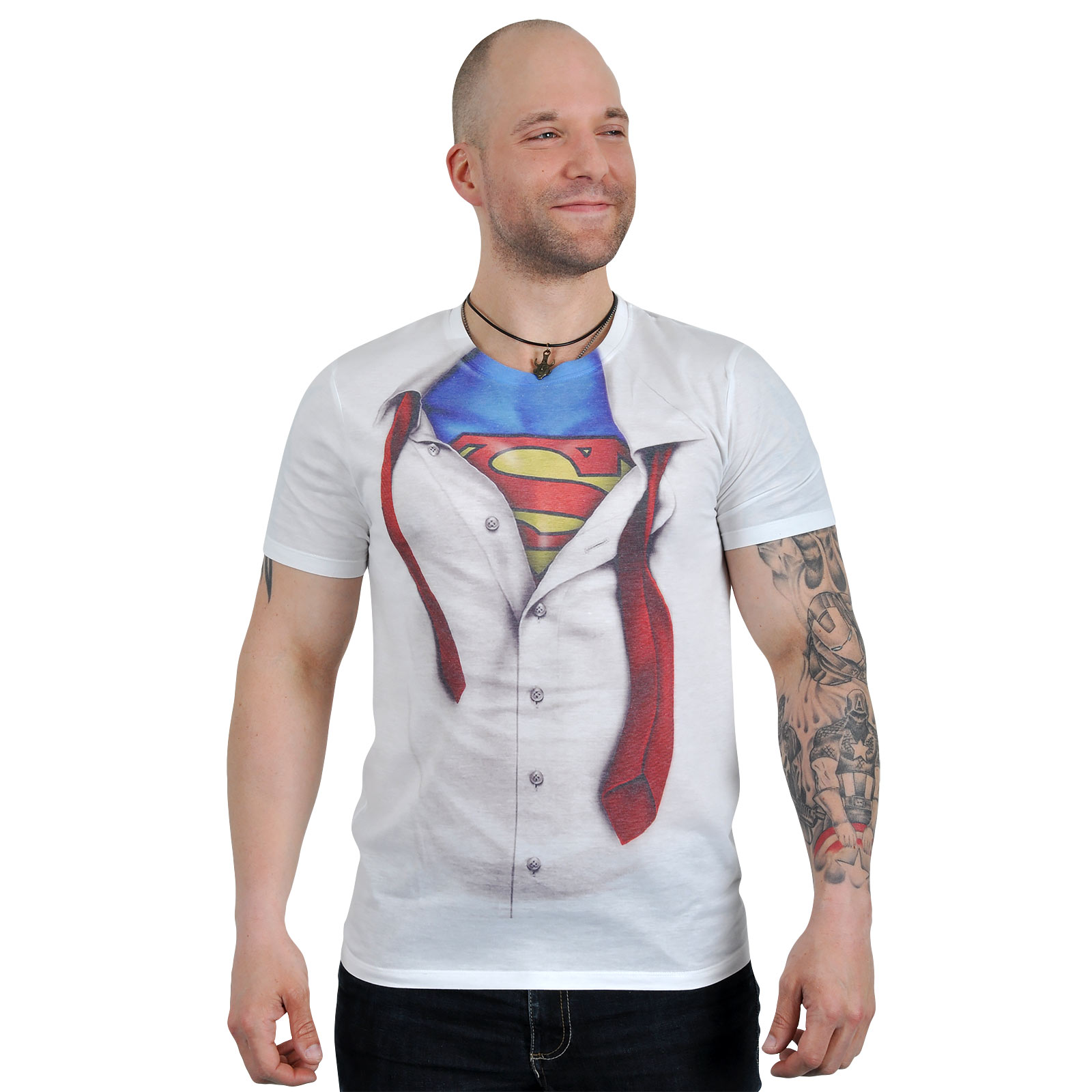 Superman - Clark Kent T-Shirt weiß