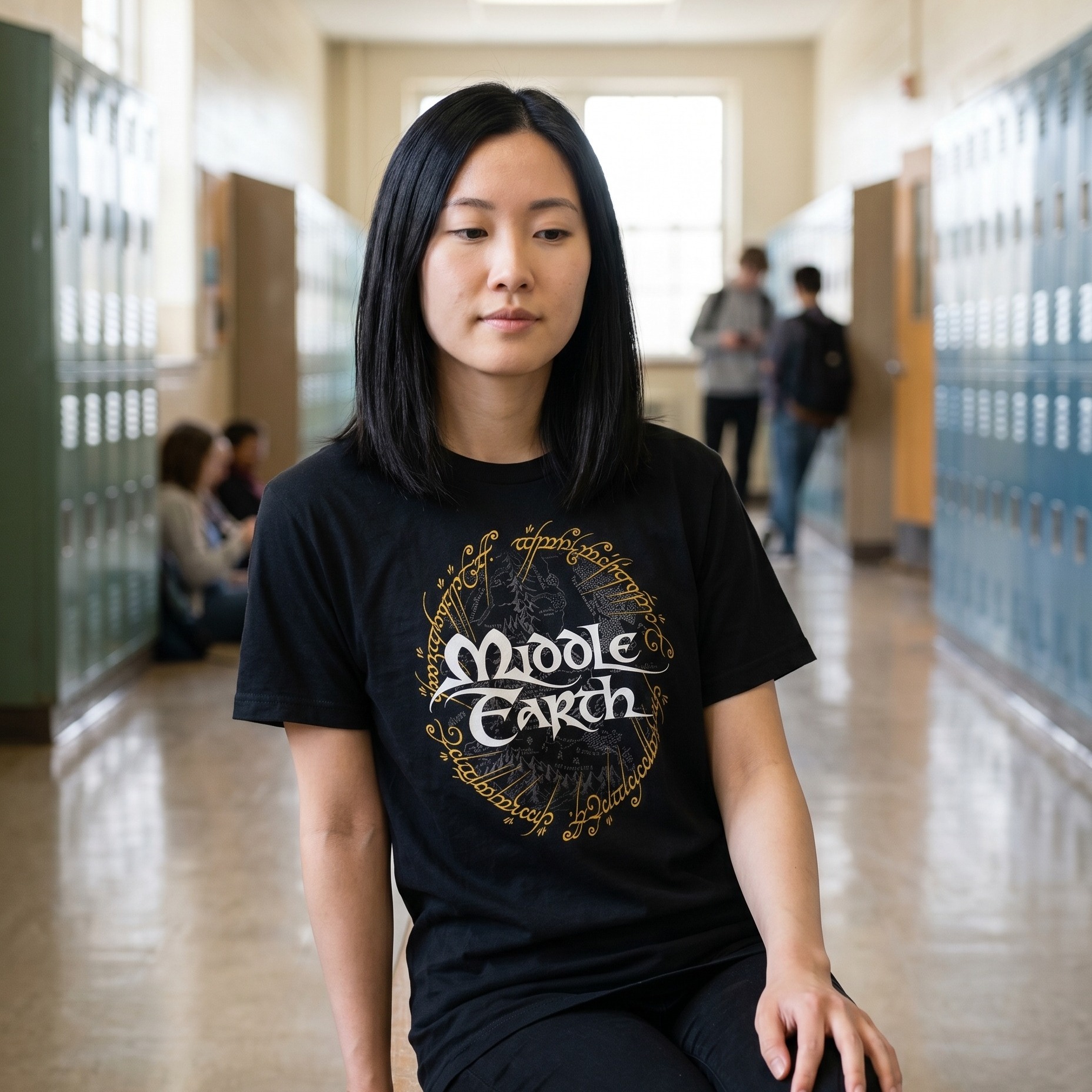 Der Herr der Ringe - Mittelerde T-Shirt schwarz