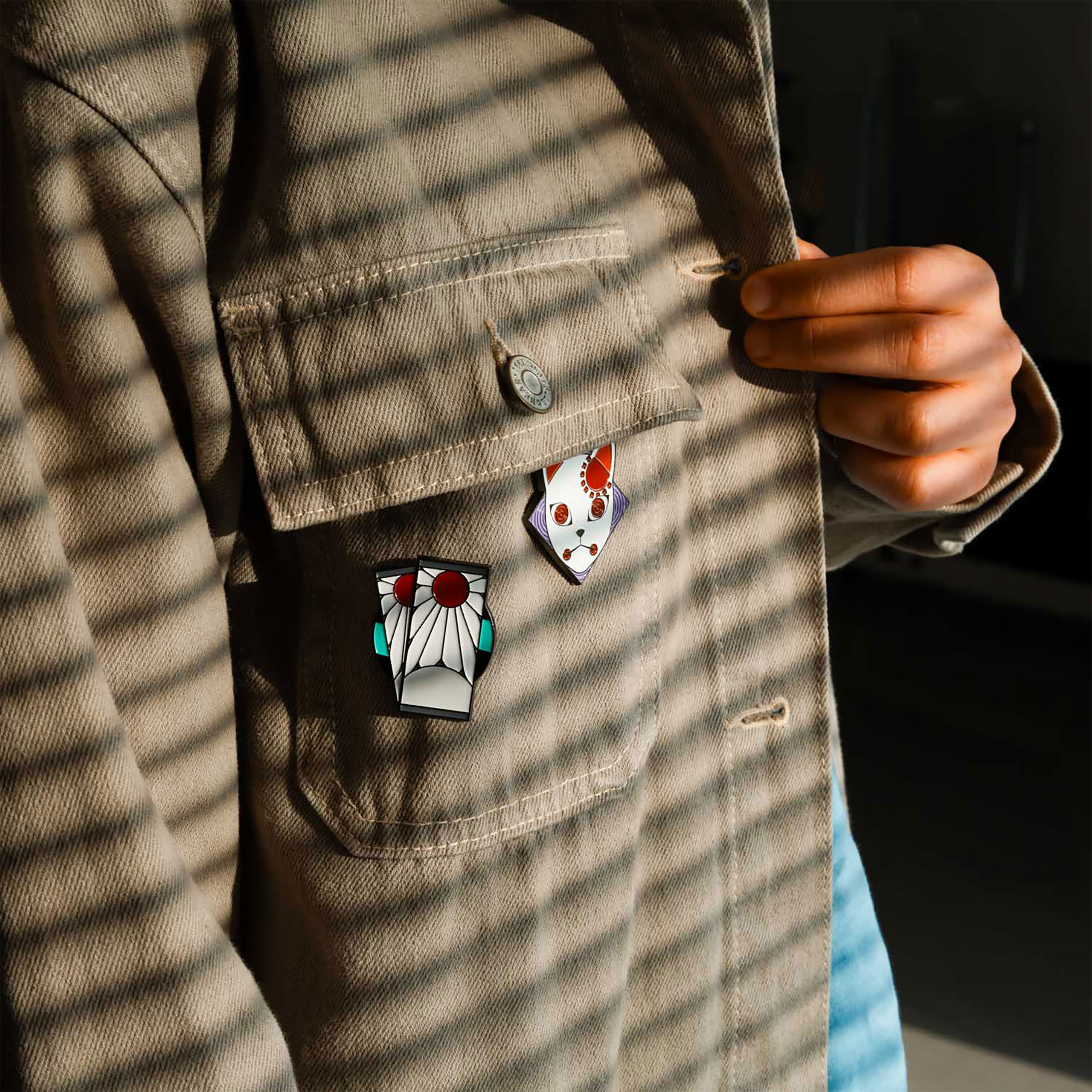 Demon Slayer - Symbol Pin 4er Set