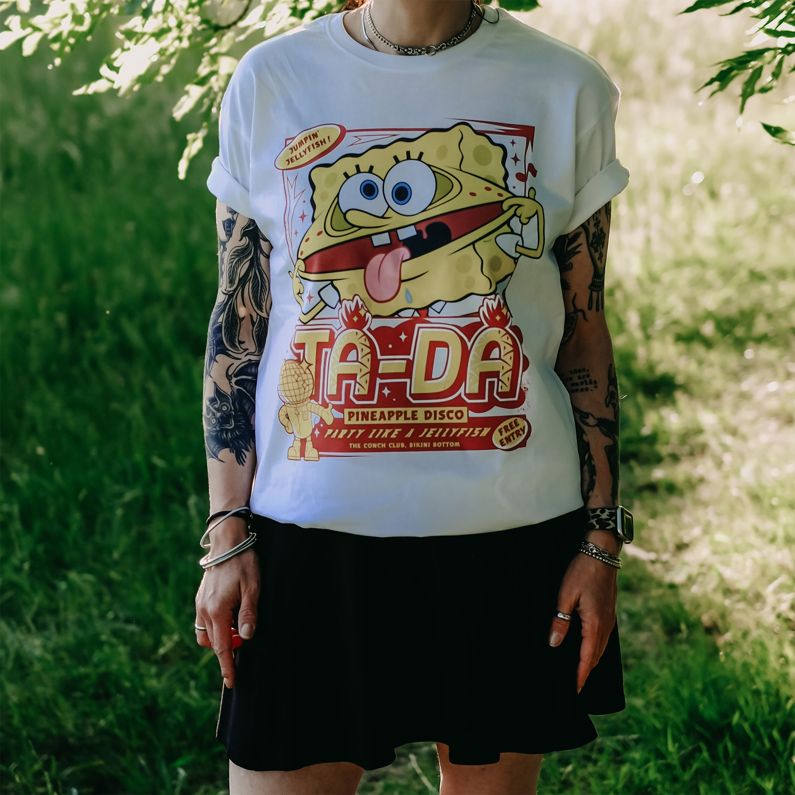 SpongeBob - Party Like a Jellyfish T-Shirt weiß