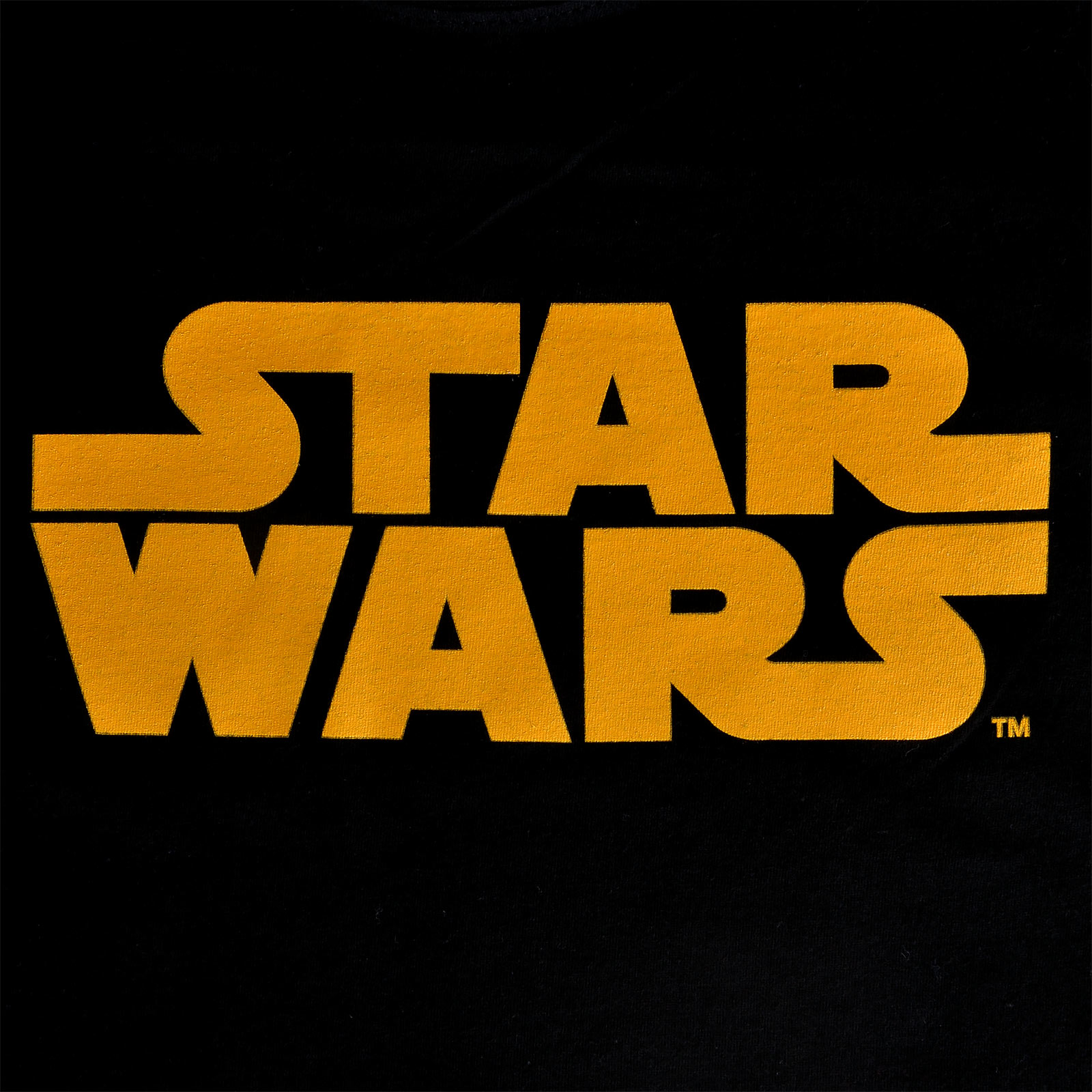 Star Wars - Orange Logo Kinder Shirt schwarz