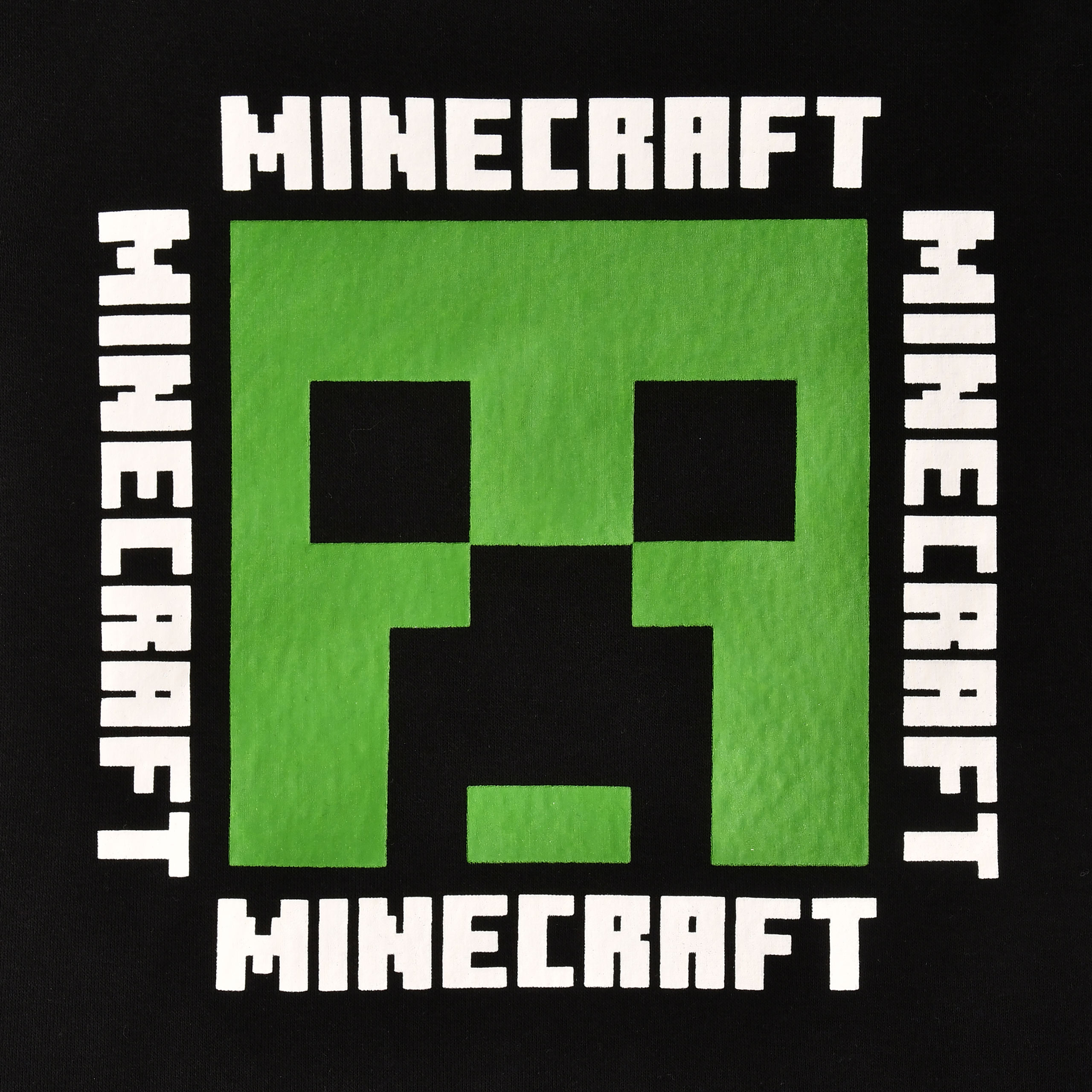 Minecraft - Creeper Sweater Kinder schwarz