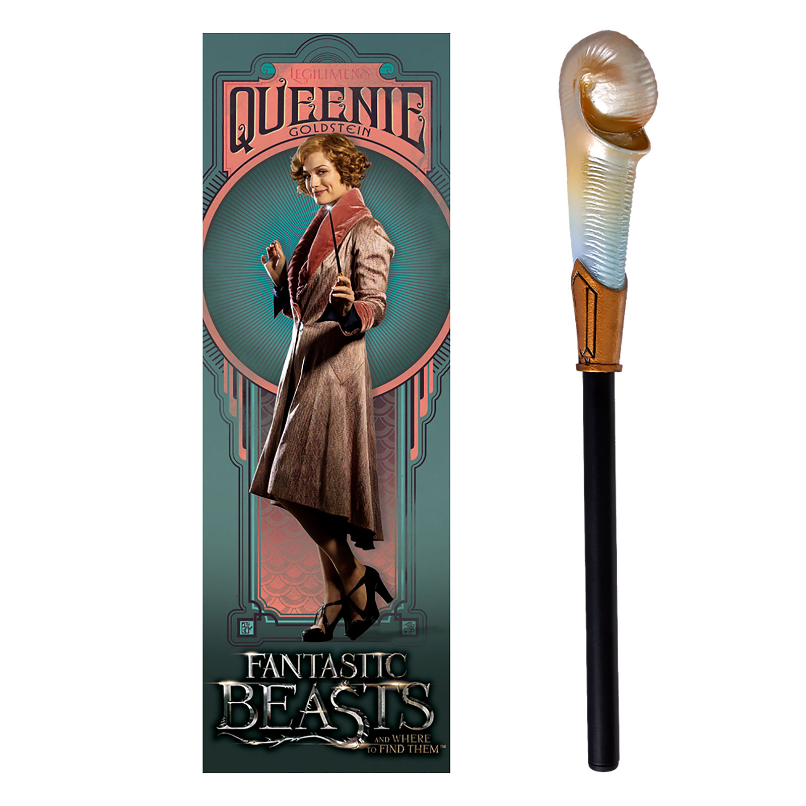 Queenie Goldstein Magic Wand Pen & Bookmark - Fantastic Beasts