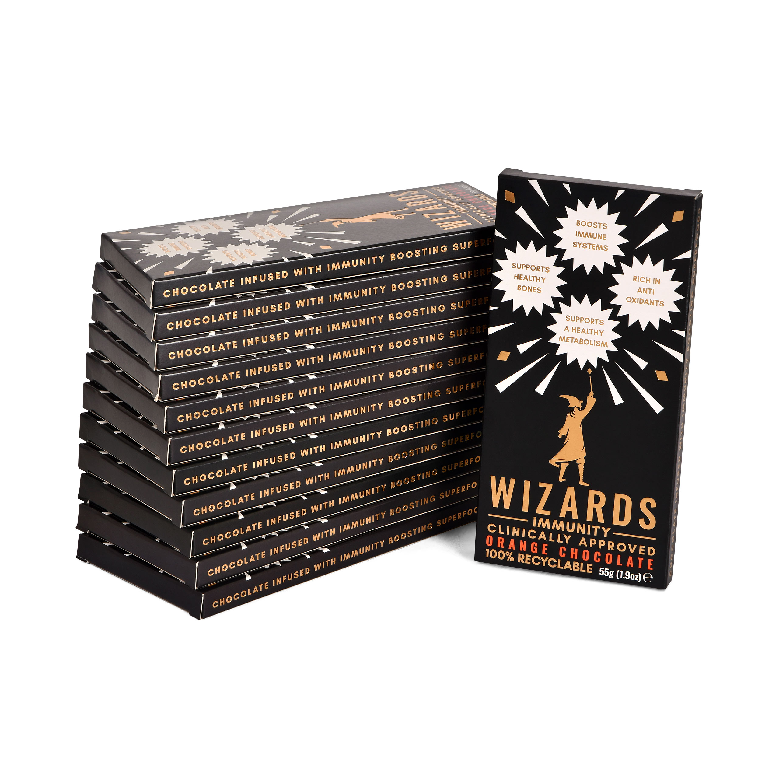 Wizards Magic - Immunity Orangen Schokolade 12 Tafeln