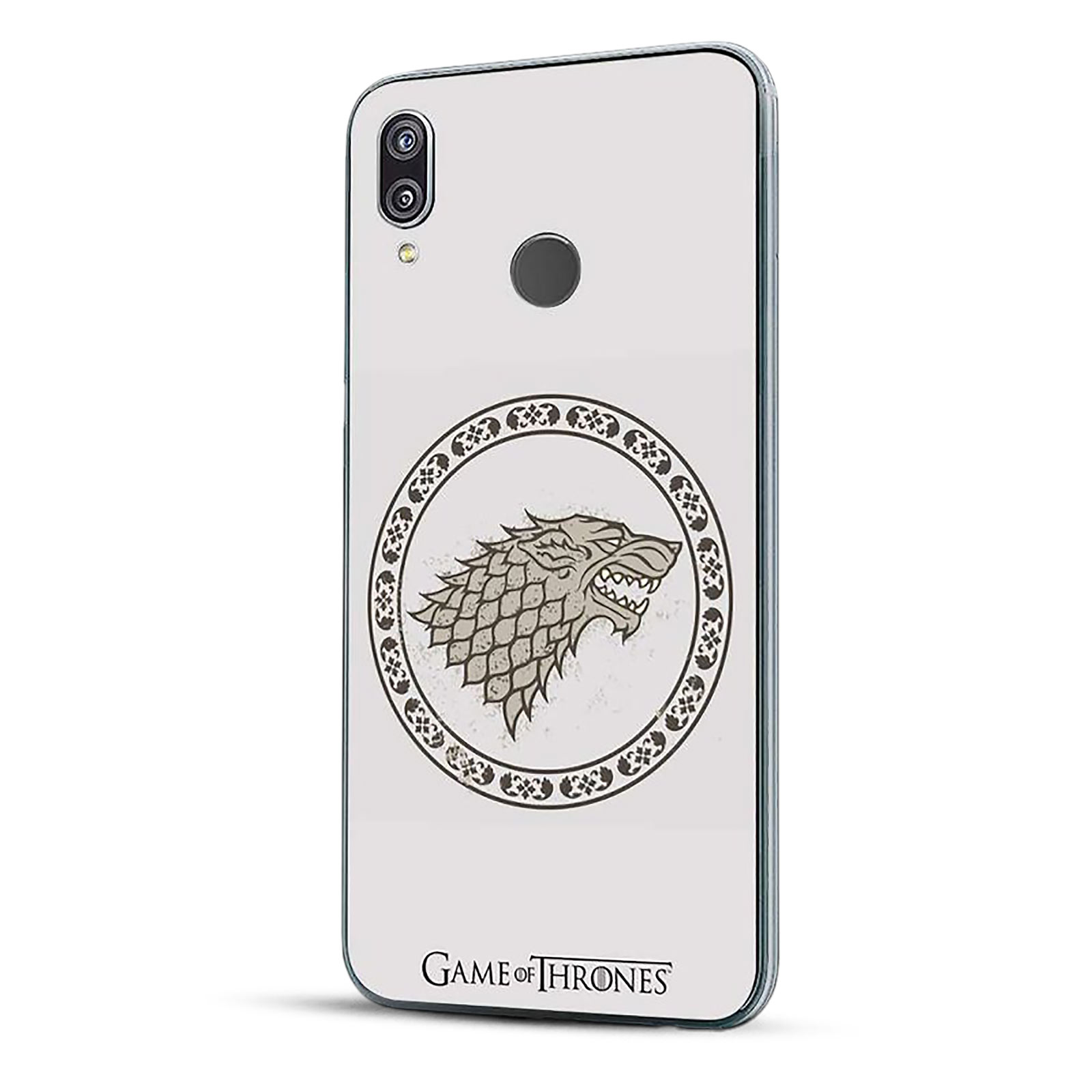Game of Thrones - Coque de téléphone Huawei P20 Lite en silicone blanc avec blason Stark