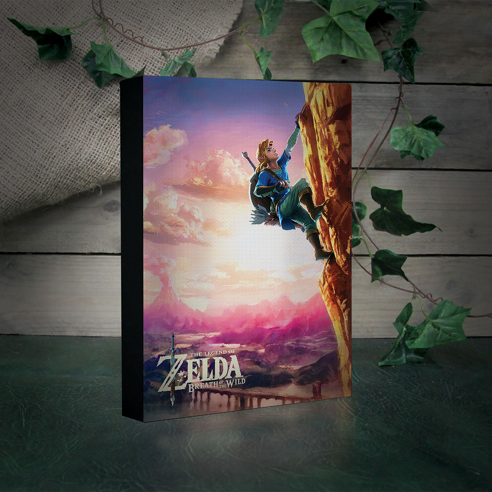 Zelda - Link mural with light