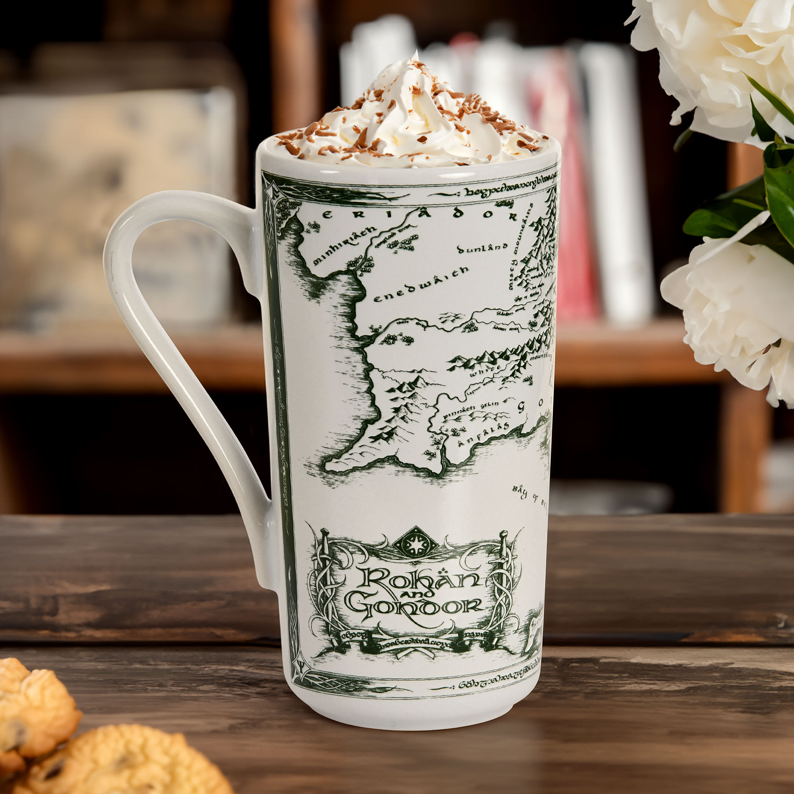 El Señor de los Anillos - Taza mapa de Rohan y Gondor