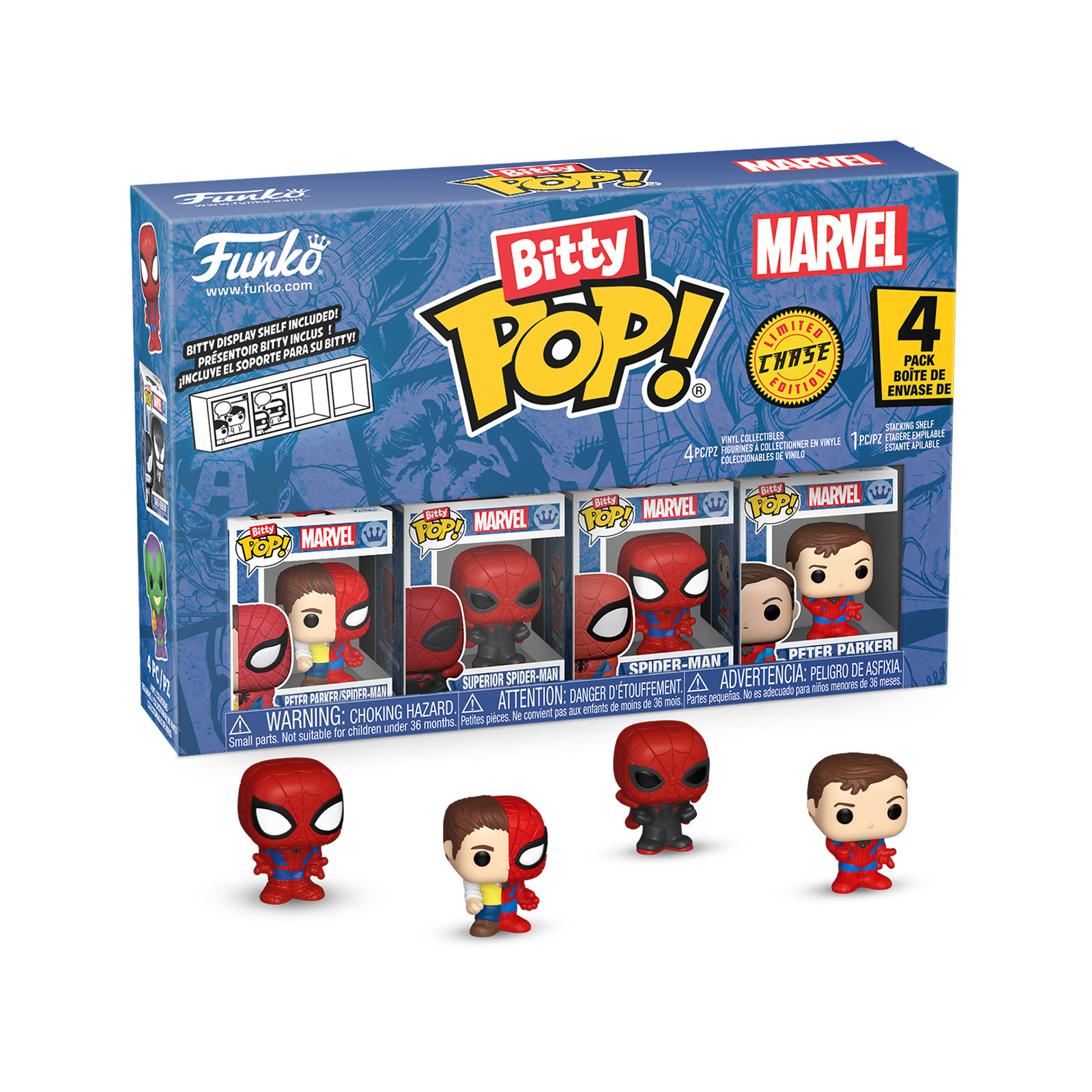 Marvel - Spider-Man Funko Bitty Pop 4-Pack Figuren Set Serie 4