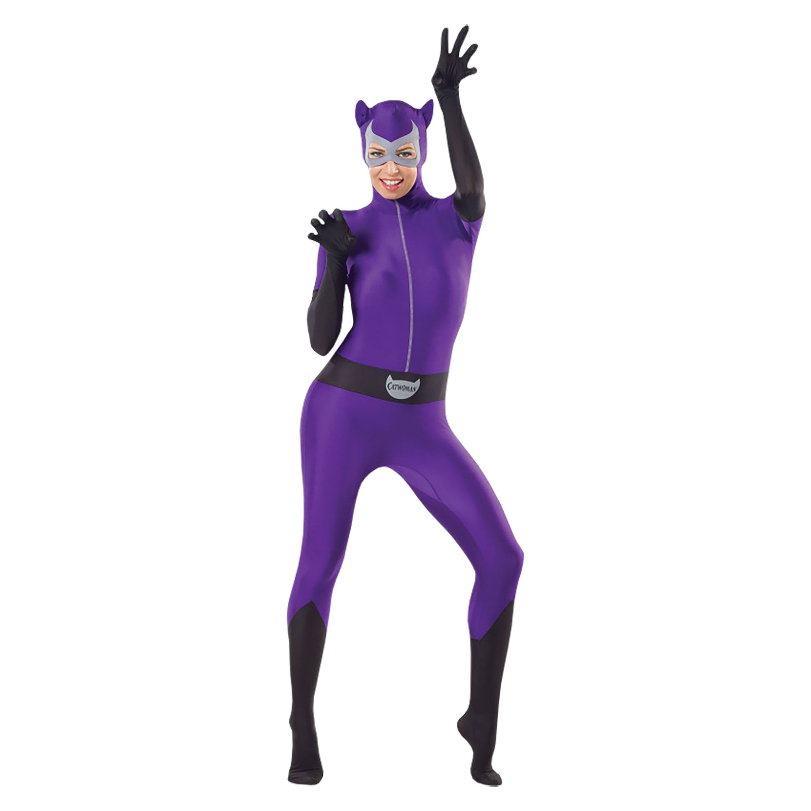 Catwoman - Zentai Overall Kostüm lila