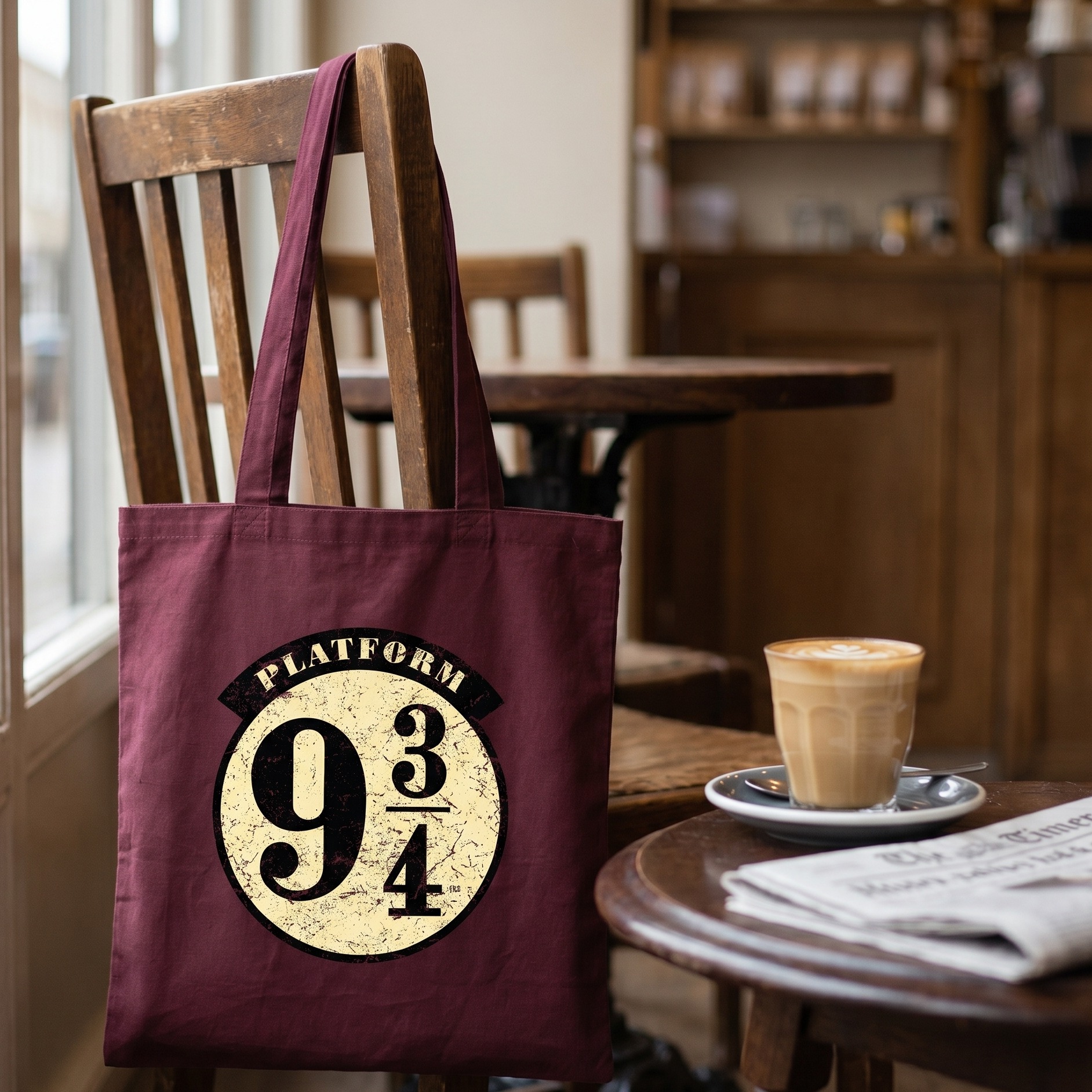 Harry Potter - 9 3/4 jute bag red