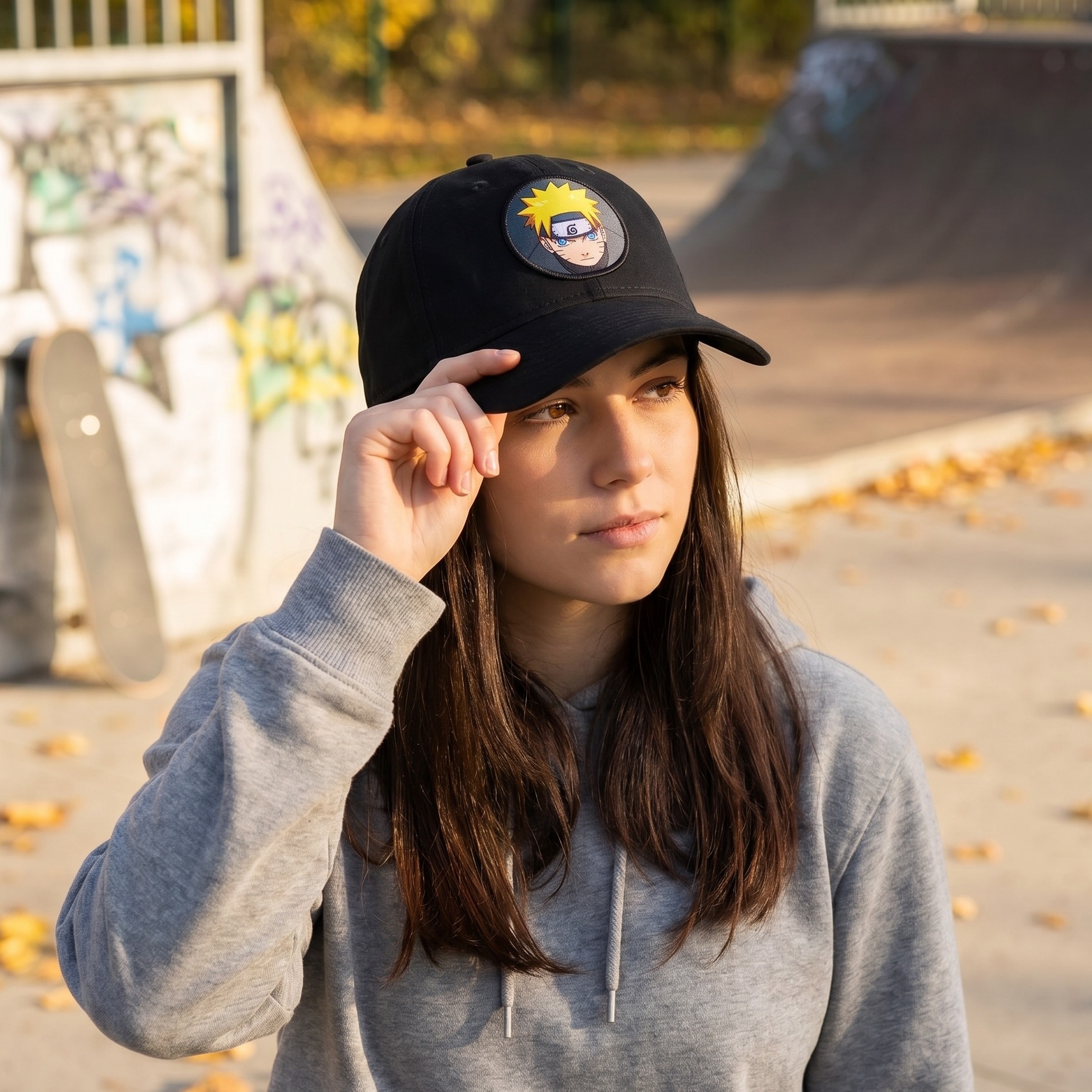Naruto Shippuden black baseball cap