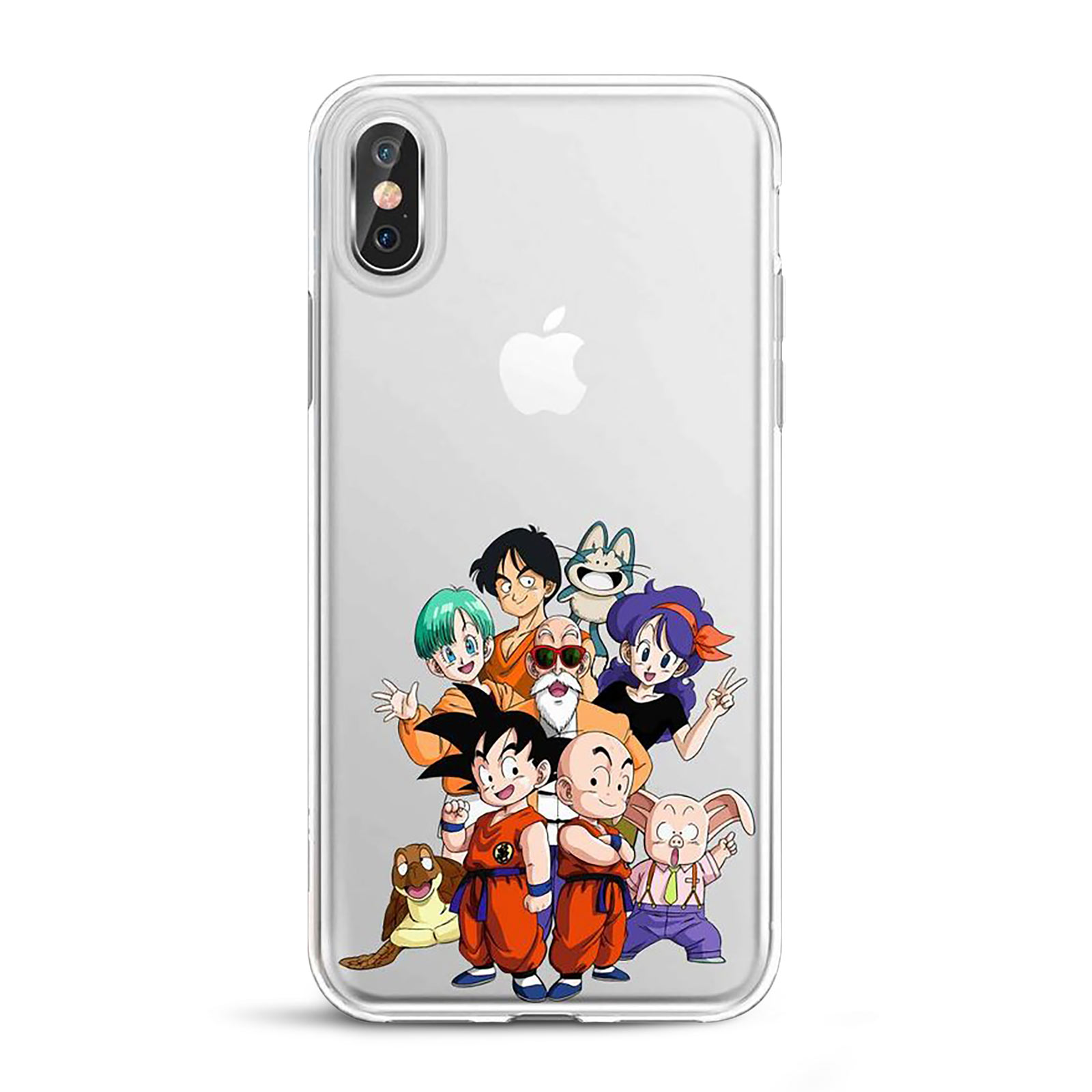 Dragon Ball - Personnages iPhone X / XS Coque en silicone transparent