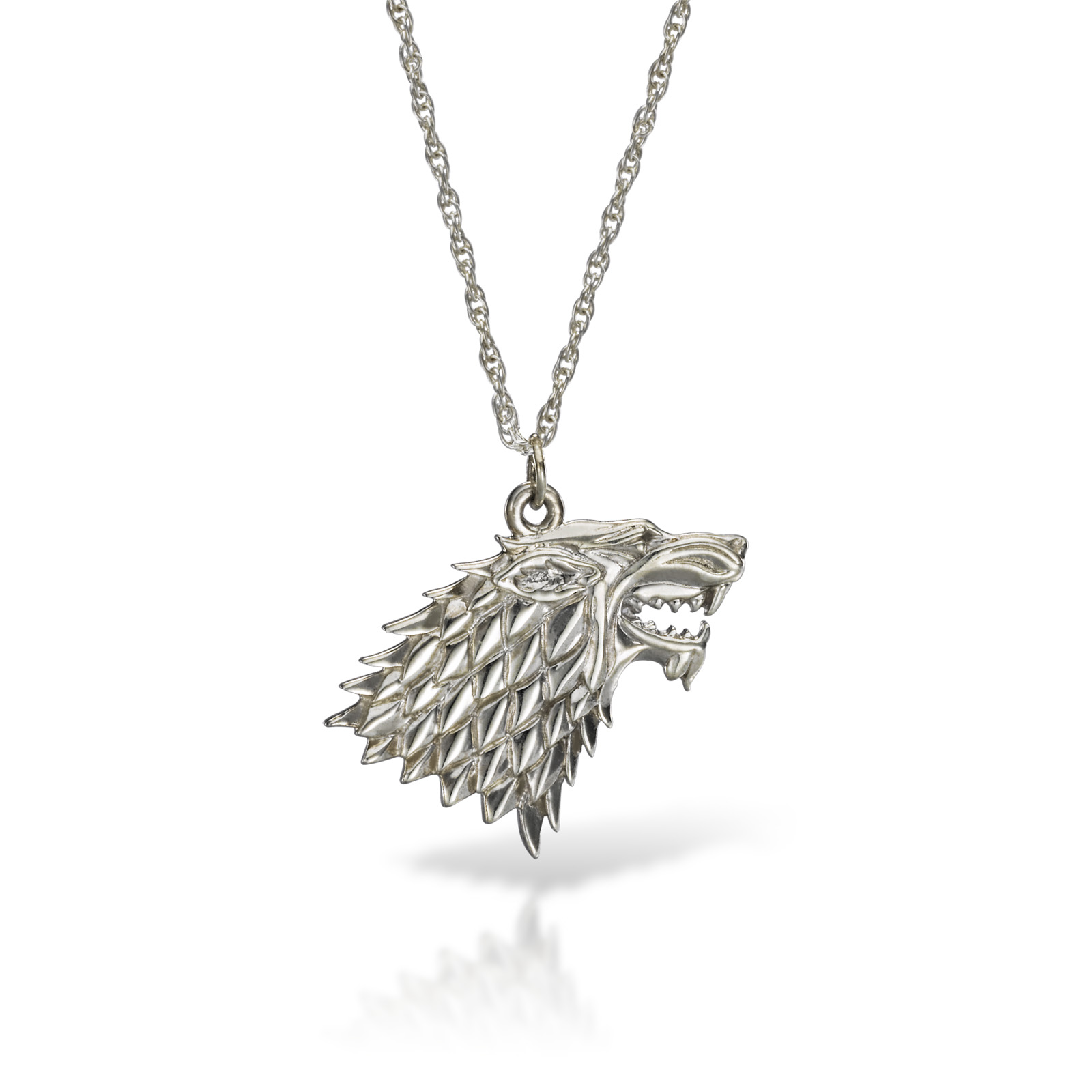 Game of Thrones - Stark Crest Necklace Silver