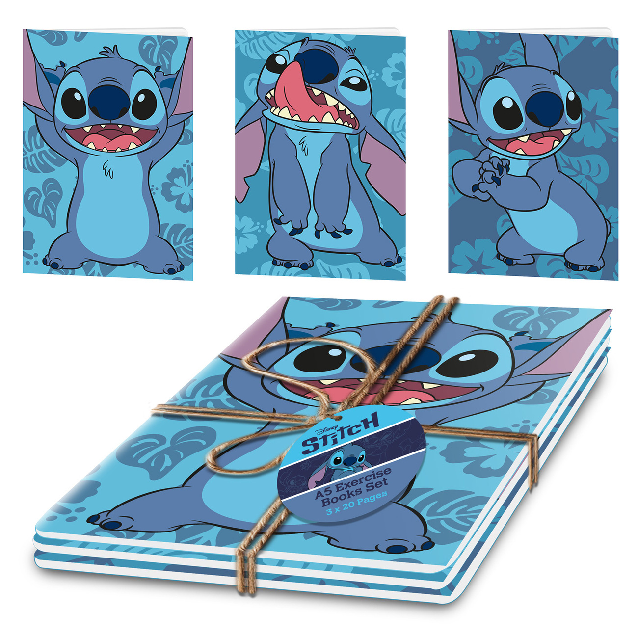 Stitch Notelets Stitch Notebooks Set of 3 - Lilo & Stitch | Elbenwald