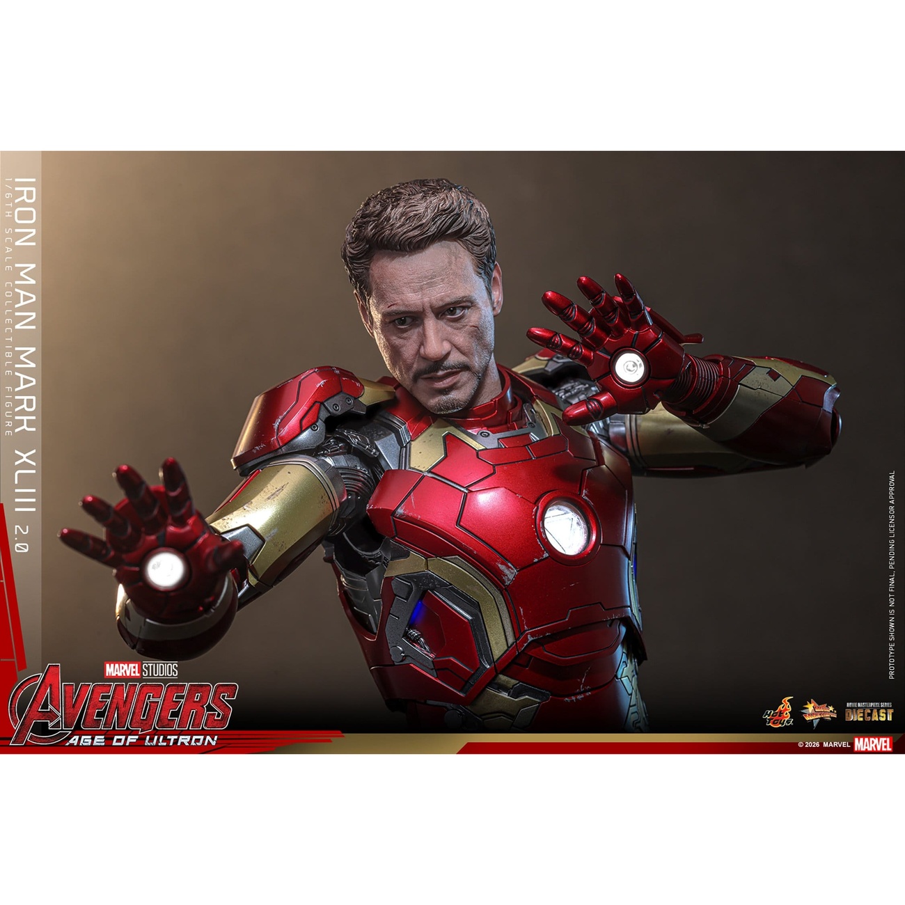 Vengadores: La Era de Ultrón - Iron Man Mark XLIII Masterpiece Diecast figura de acción 1:6