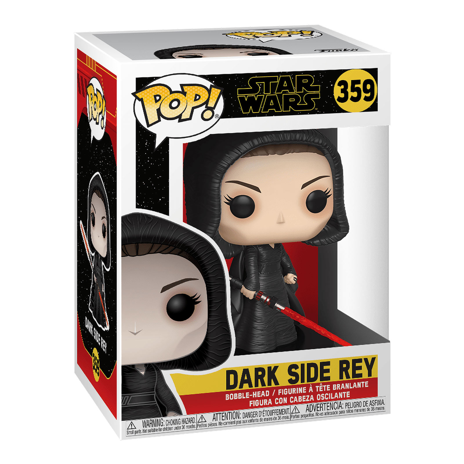 Star Wars - Dark Side Rey Figurine Funko Pop à tête branlante