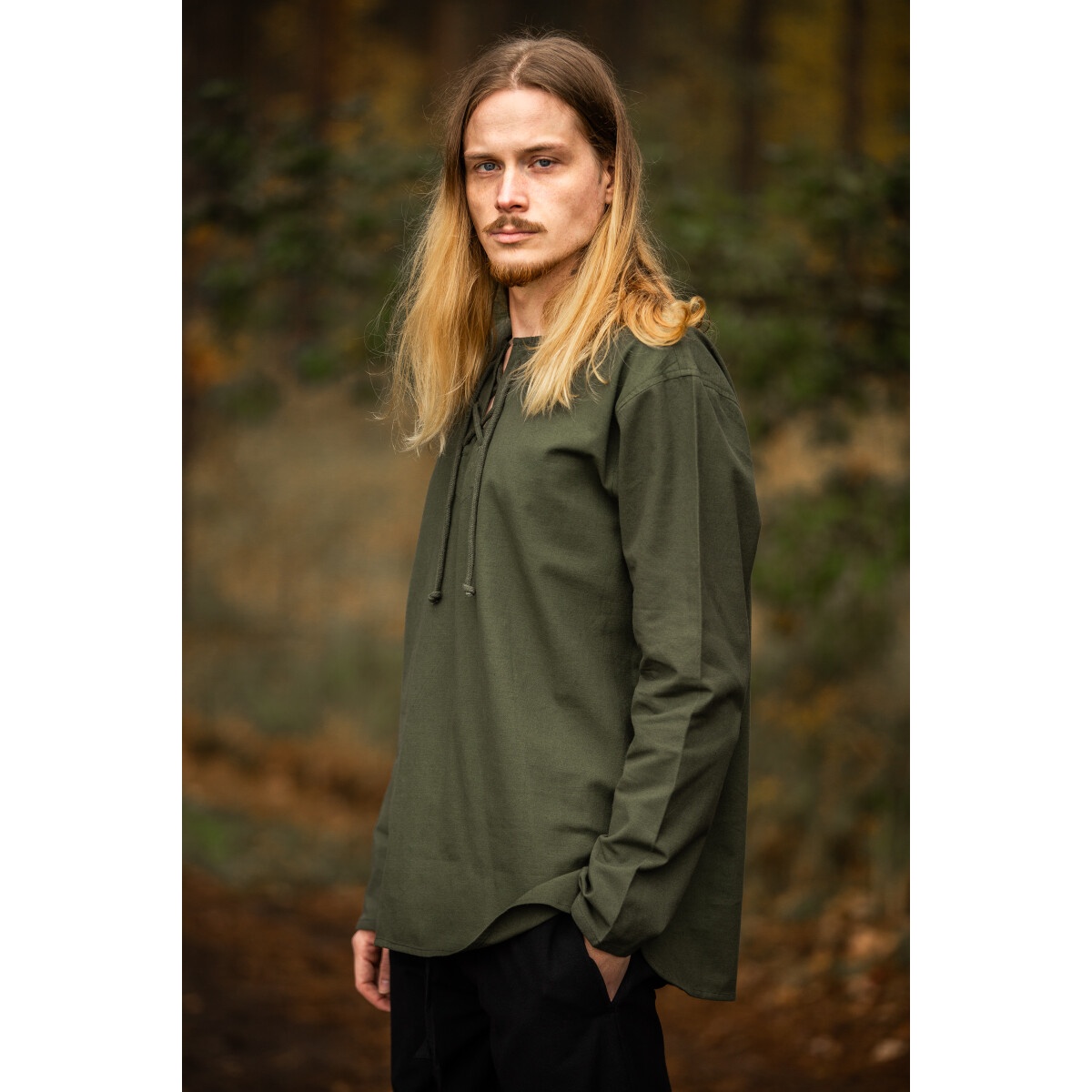 Camisa medieval Otto verde