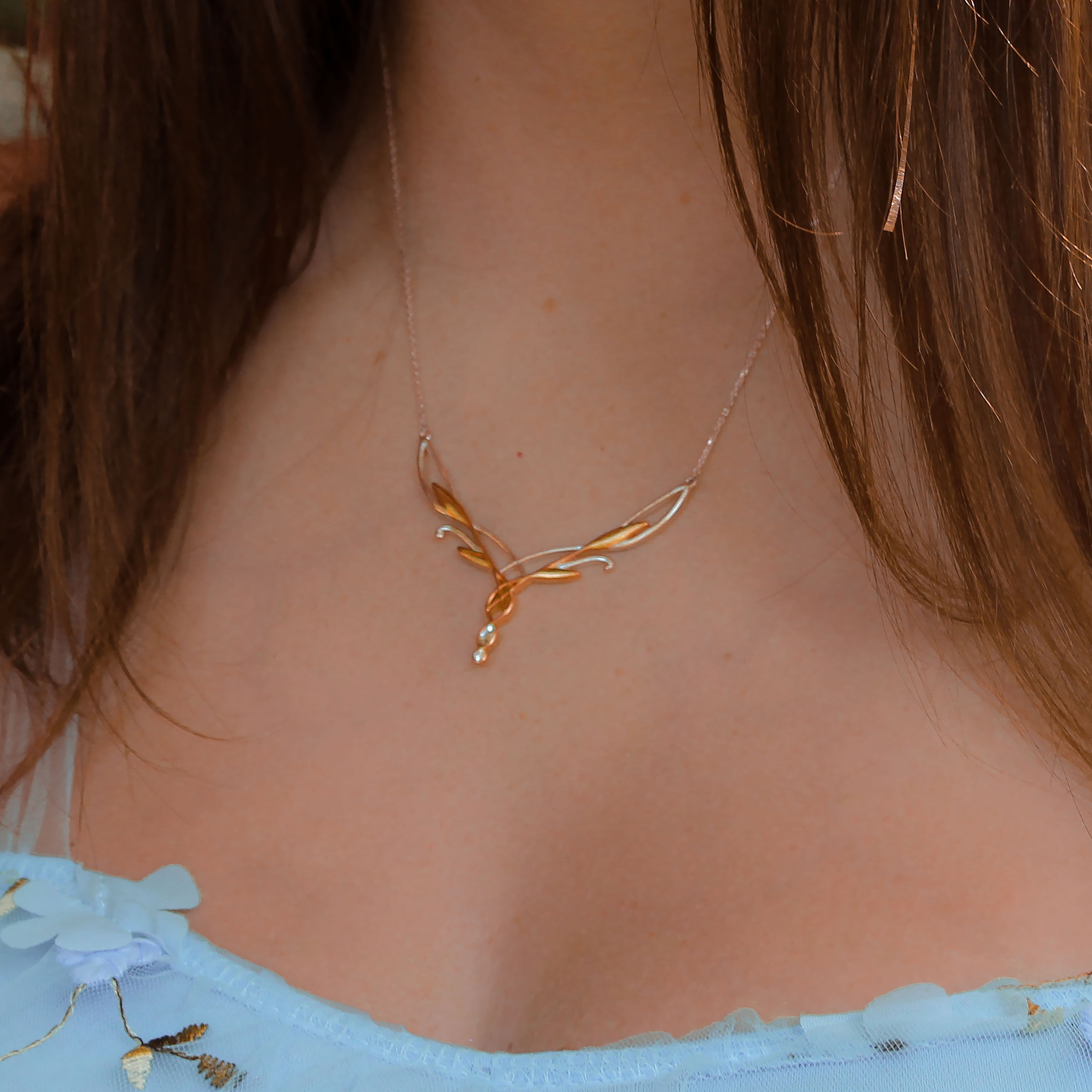 Galadriel Tiara Necklace 925 Sterling Silver - The Lord of the Rings