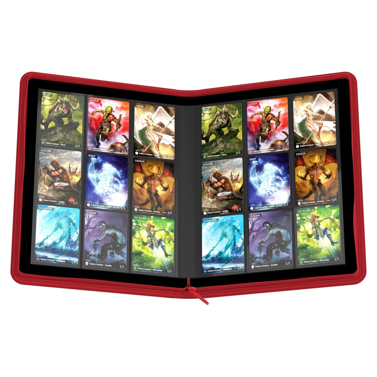 Ultimate Guard Zipfolio 360 18-Pocket Xenoskin - Red