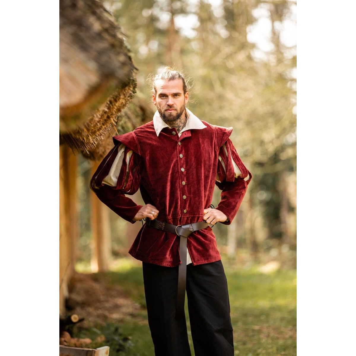 Medieval Landsknecht Doublet Brandolf red