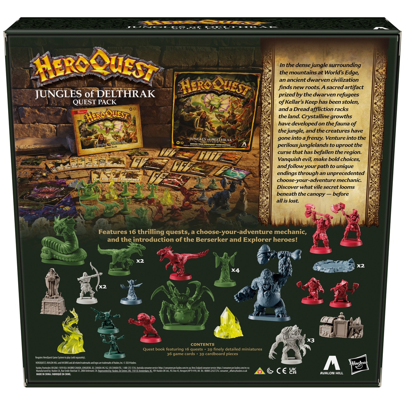 HeroQuest Board Game Expansion Jungles of Delthrak Adventure Pack *English Version*