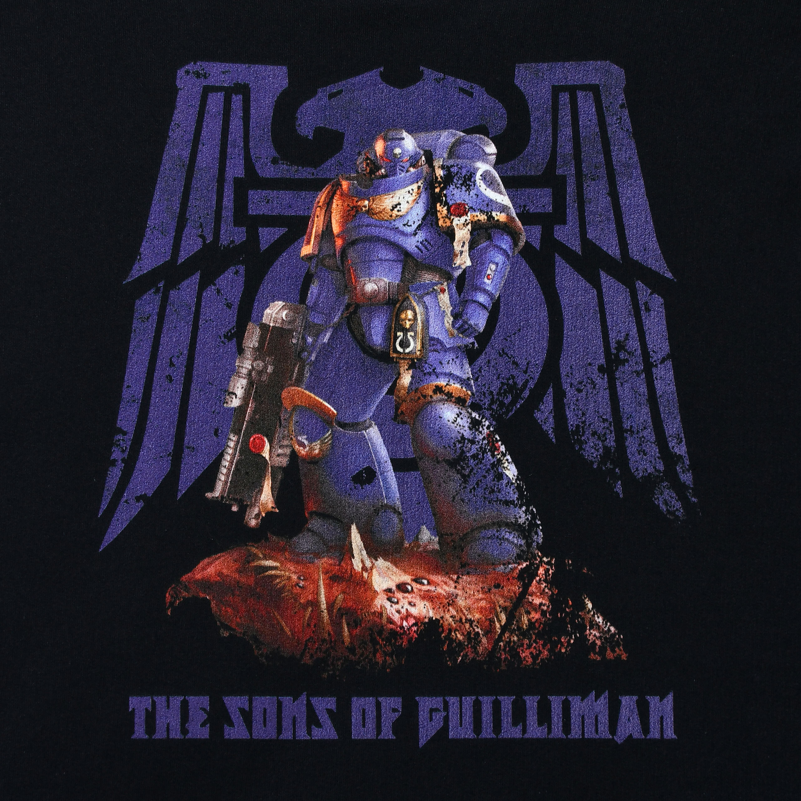 Warhammer - Sudadera con capucha Space Marines negra