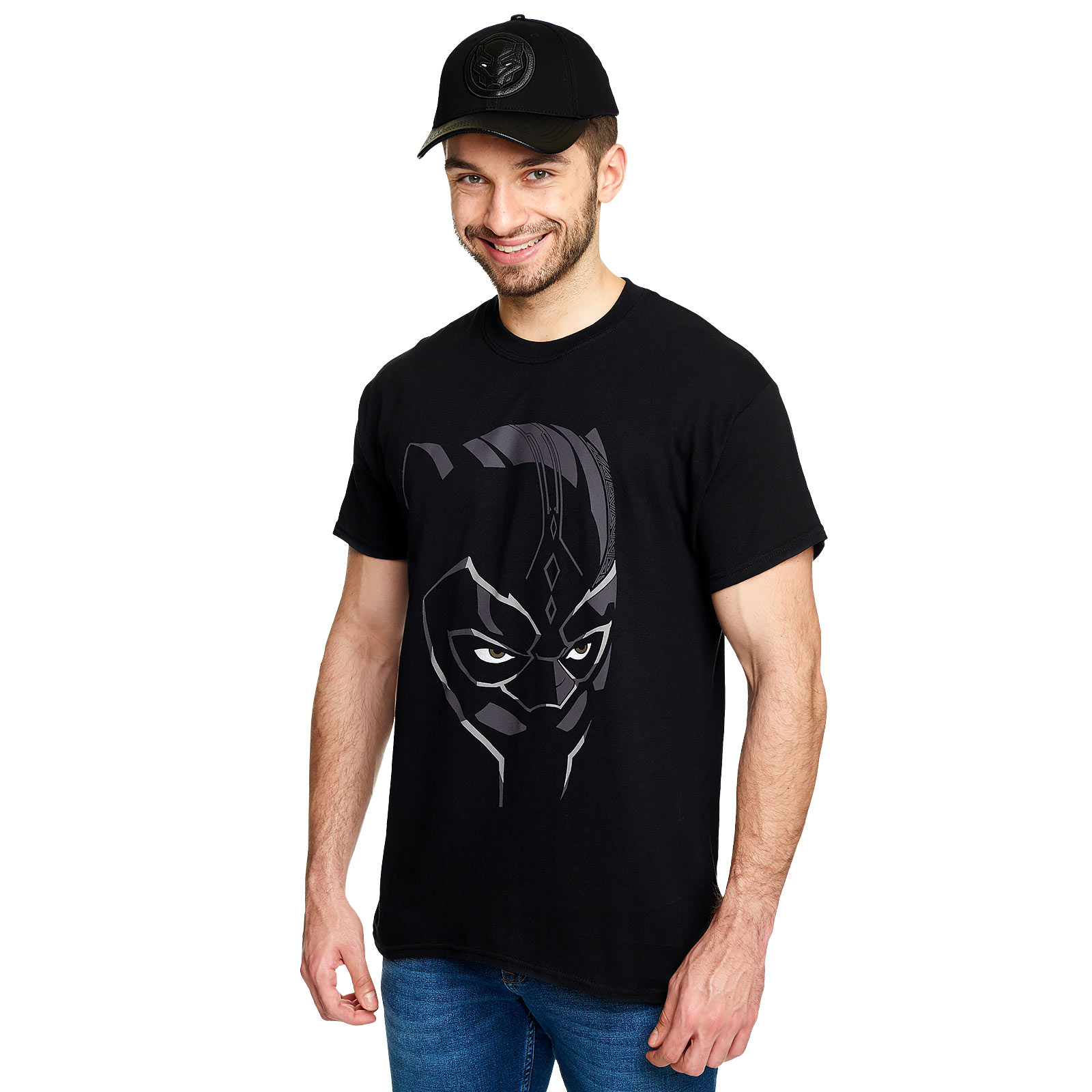 Black Panther - T-shirt masque noir