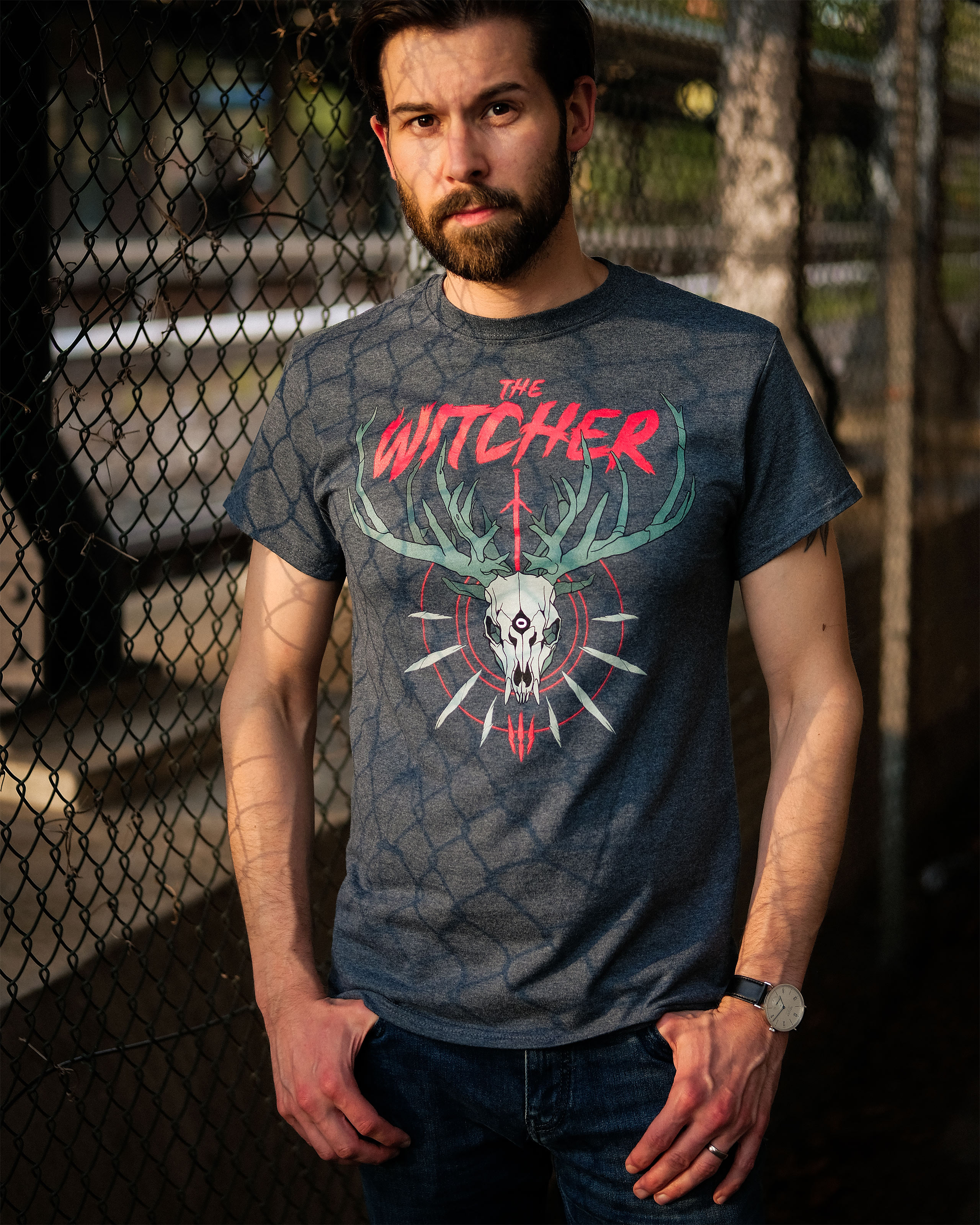 Witcher - Trophy Hunter T-Shirt grijs