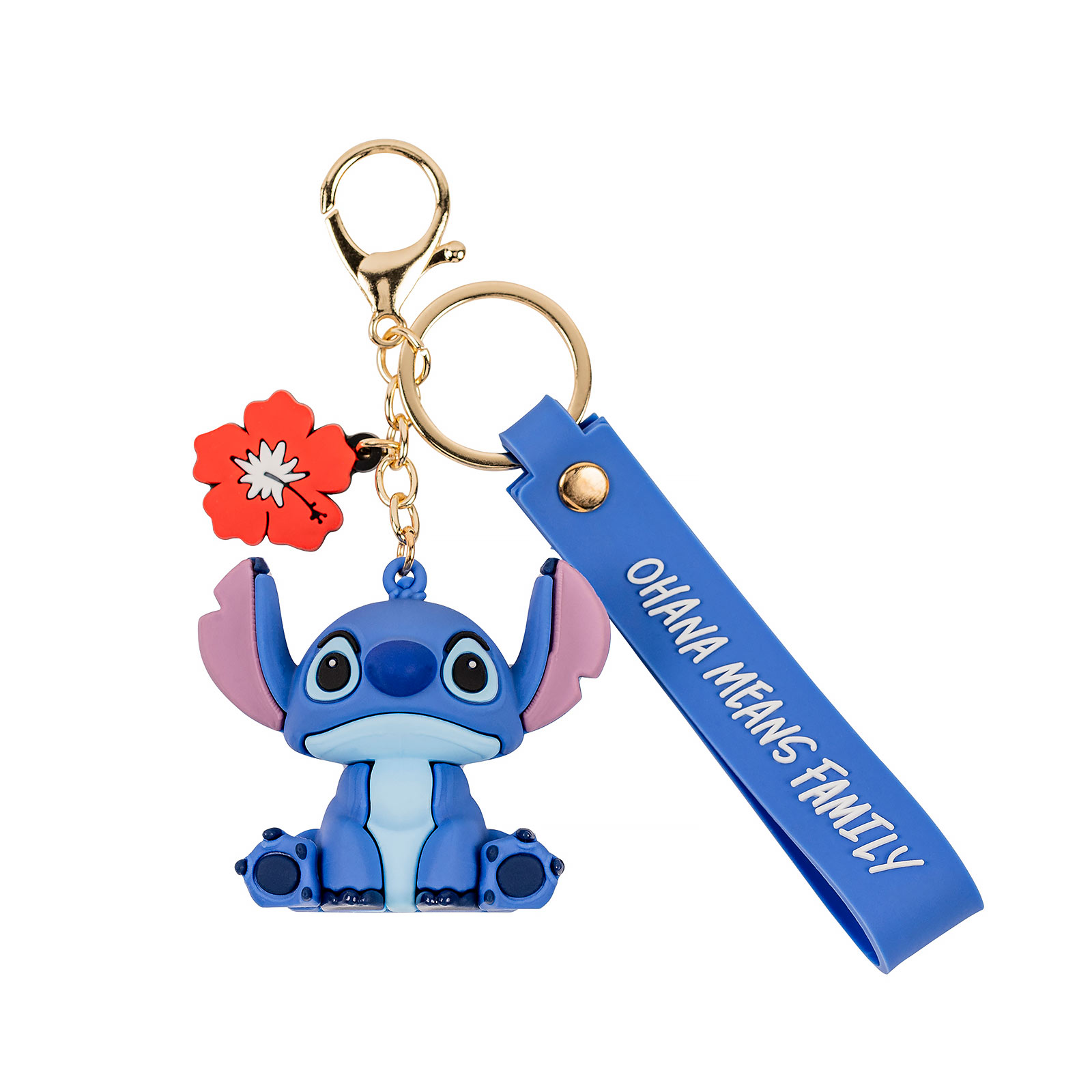 Portachiavi Stitch Ohana Means Family - Lilo & Stitch