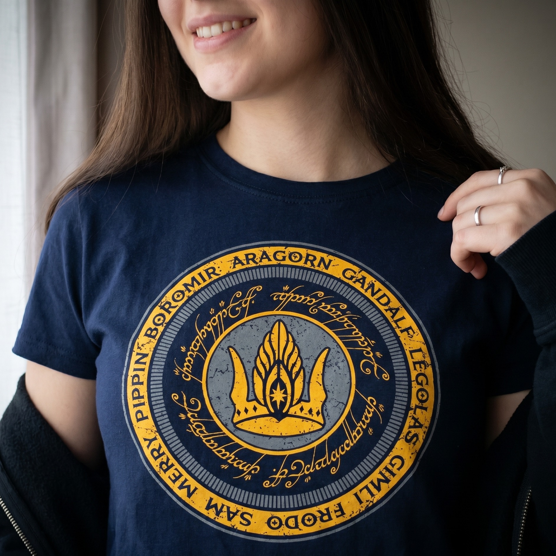 Heer der Ringen - Samen voor Gondor T-Shirt blauw